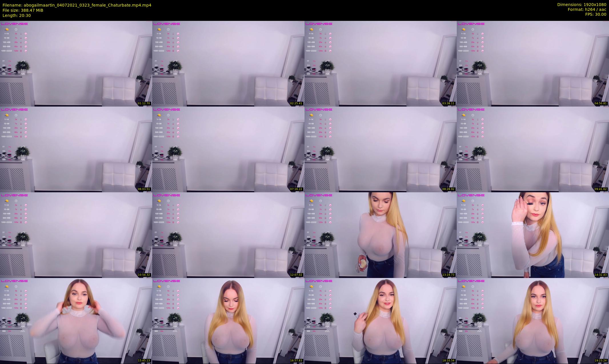 abogailmaartin — 21 minute Chaturbate female cam show recording, 1080p, Jul 4, 2021