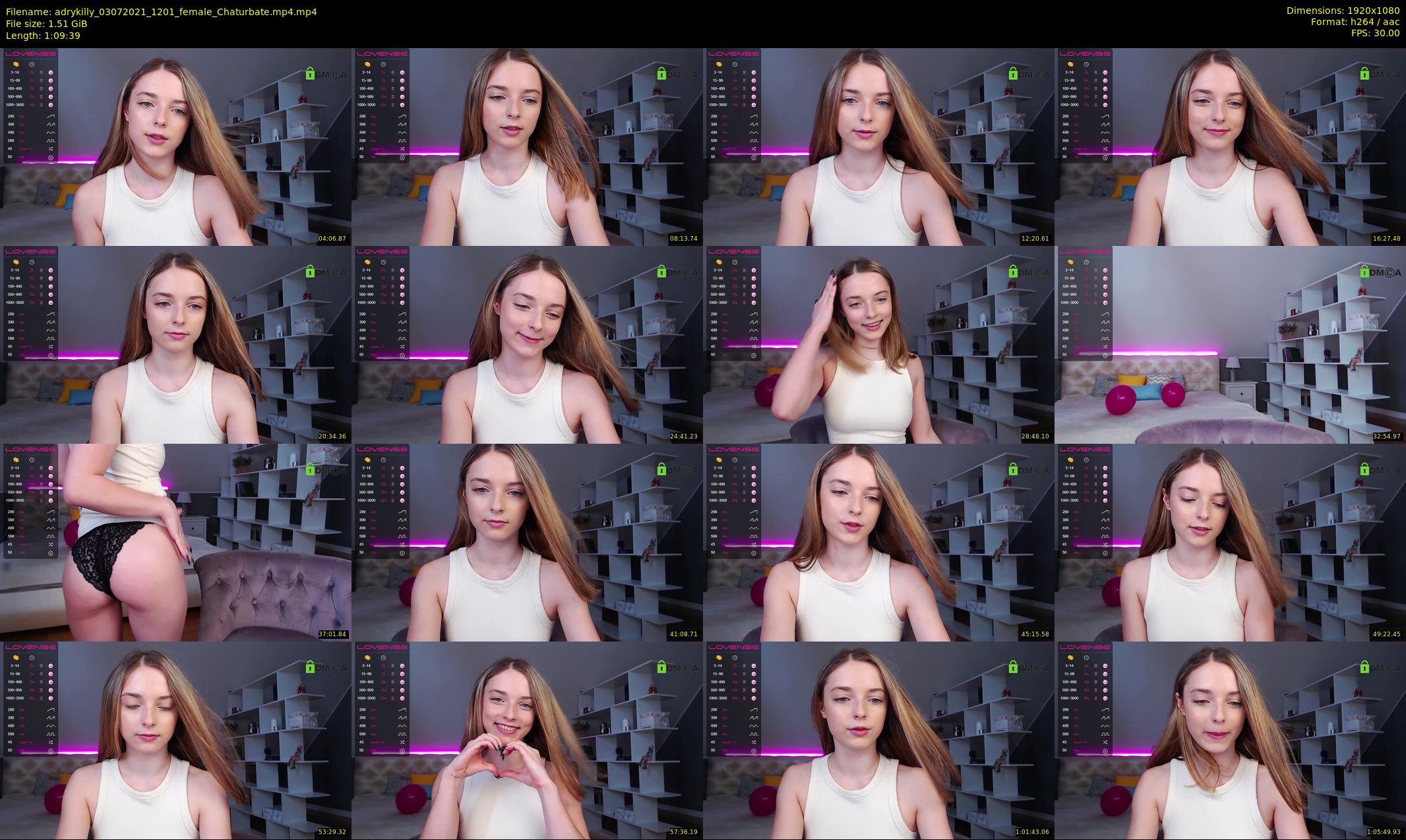 adrykilly — 70 minute Chaturbate female cam show recording, 1080p, Jul 3, 2021