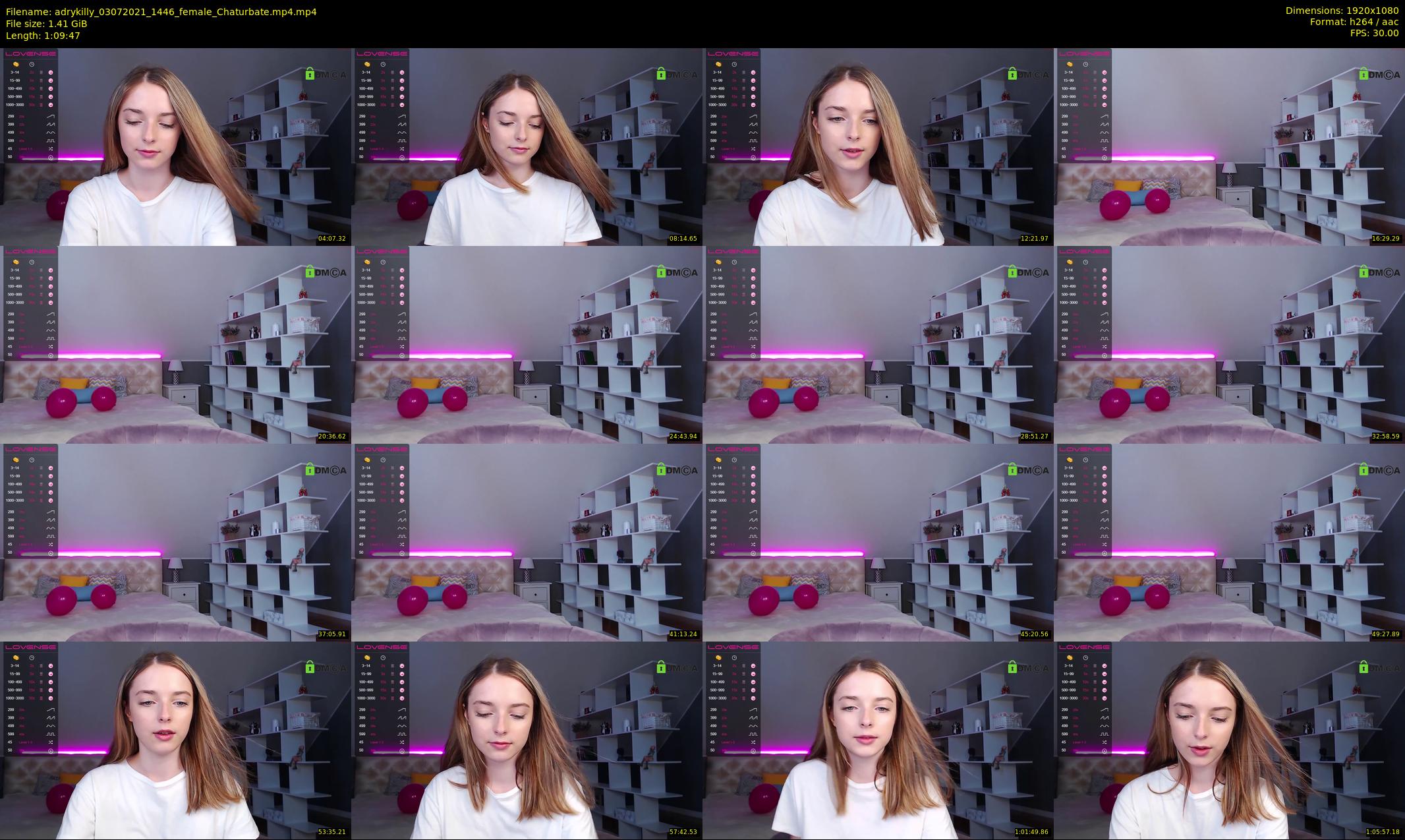 adrykilly — 70 minute Chaturbate female cam show recording, 1080p, Jul 3, 2021