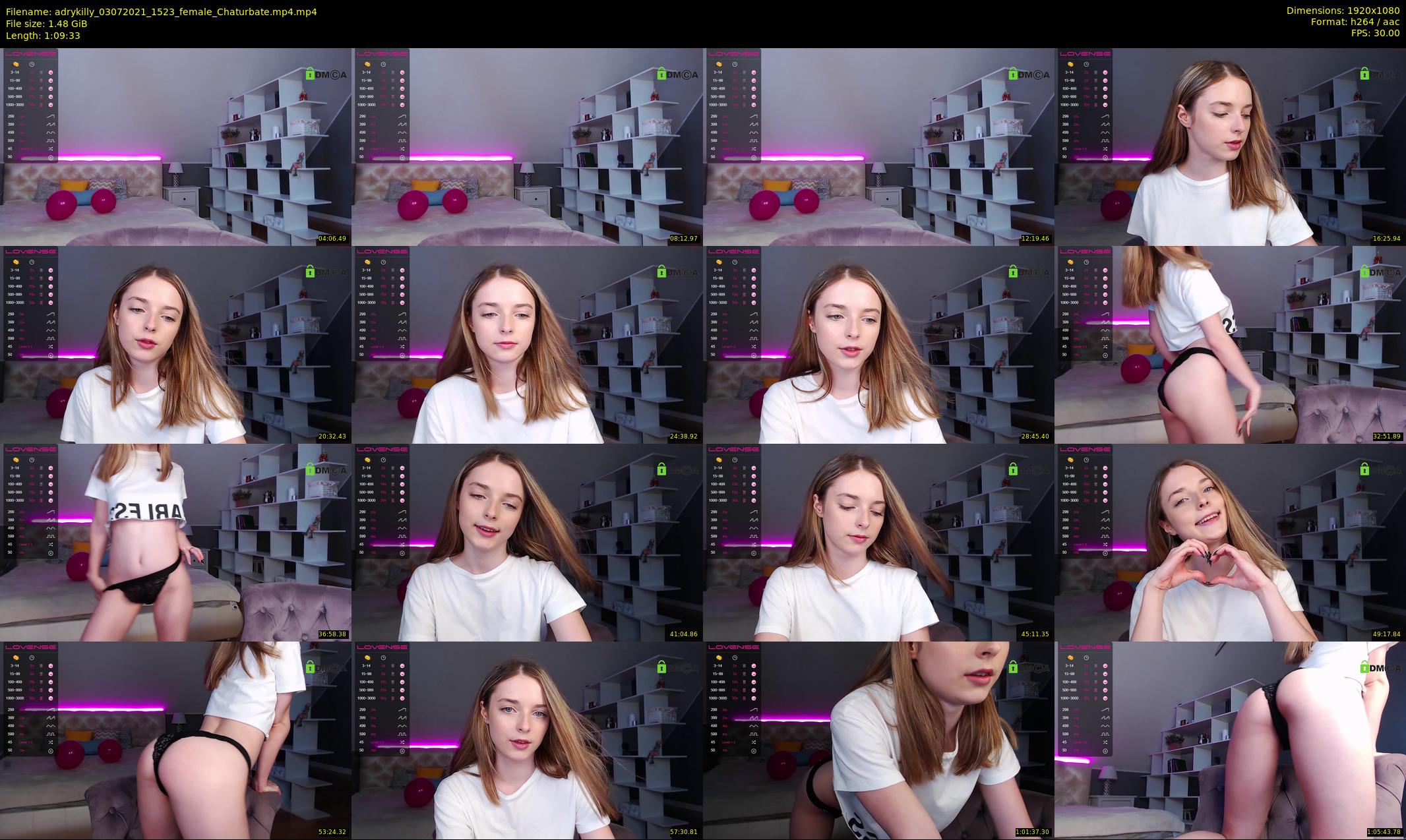 adrykilly — 70 minute Chaturbate female cam show recording, 1080p, Jul 3, 2021