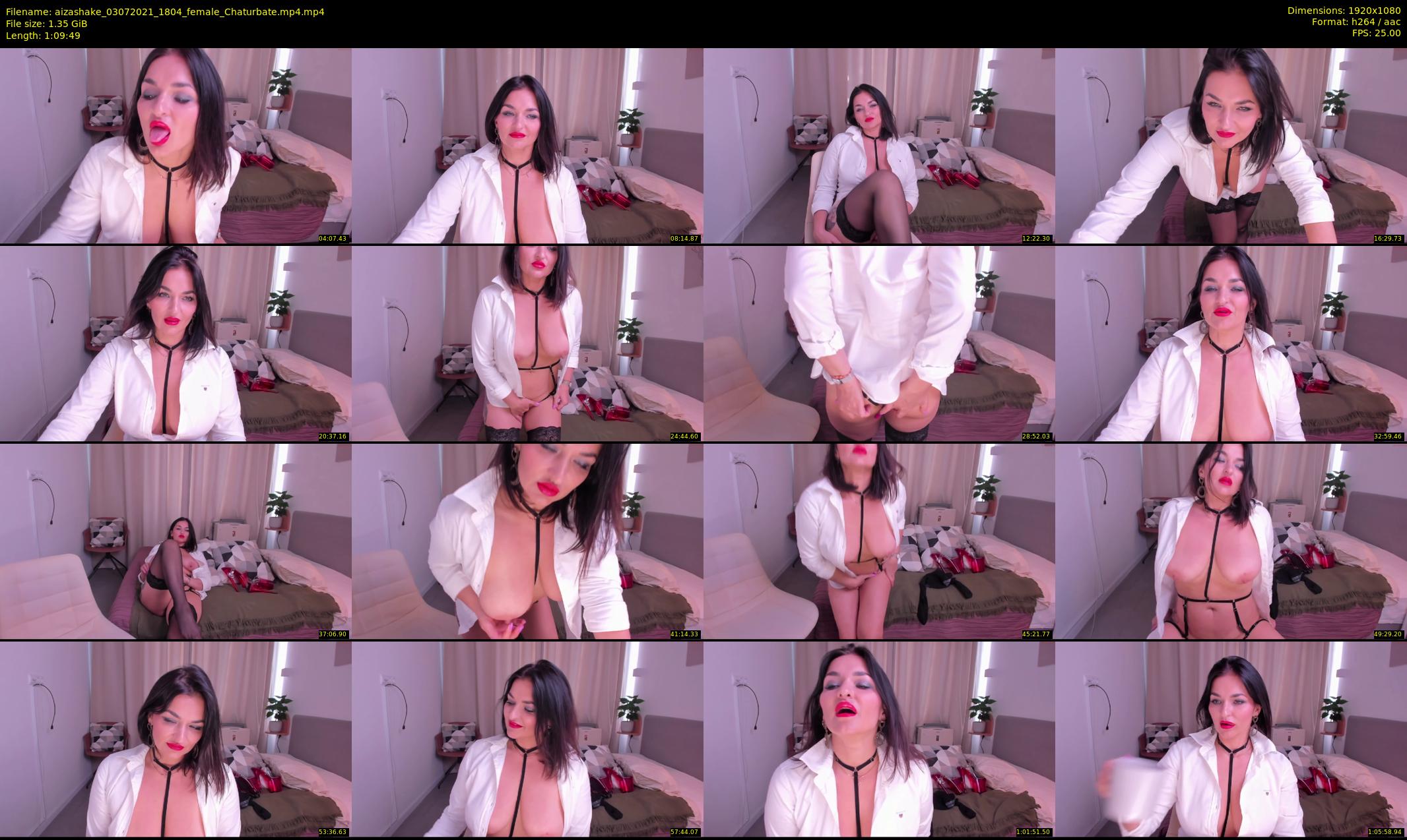 aizashake — 70 minute Chaturbate female cam show recording, 1080p, Jul 3, 2021
