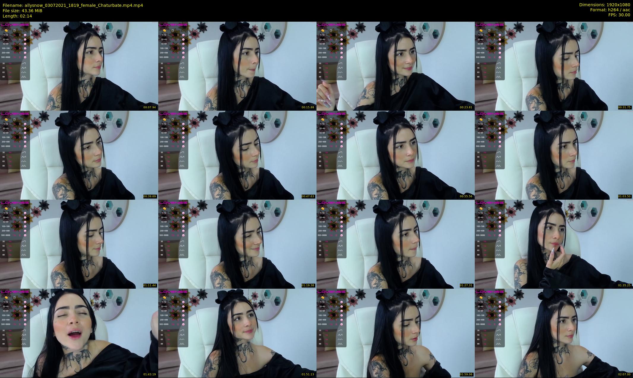 allysnow — 3 minute Chaturbate female cam show recording, 1080p, Jul 3, 2021