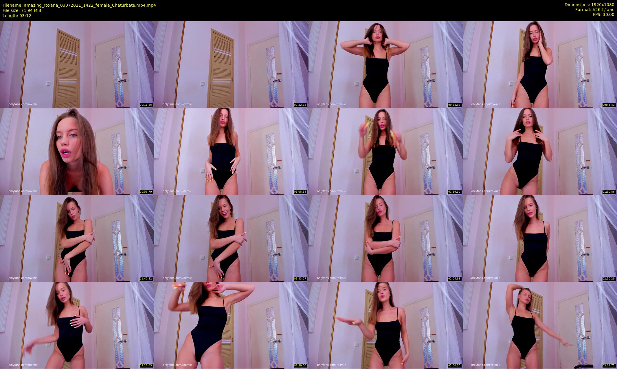 amazing_roxana — 4 minute Chaturbate female cam show recording, 1080p, Jul 3, 2021
