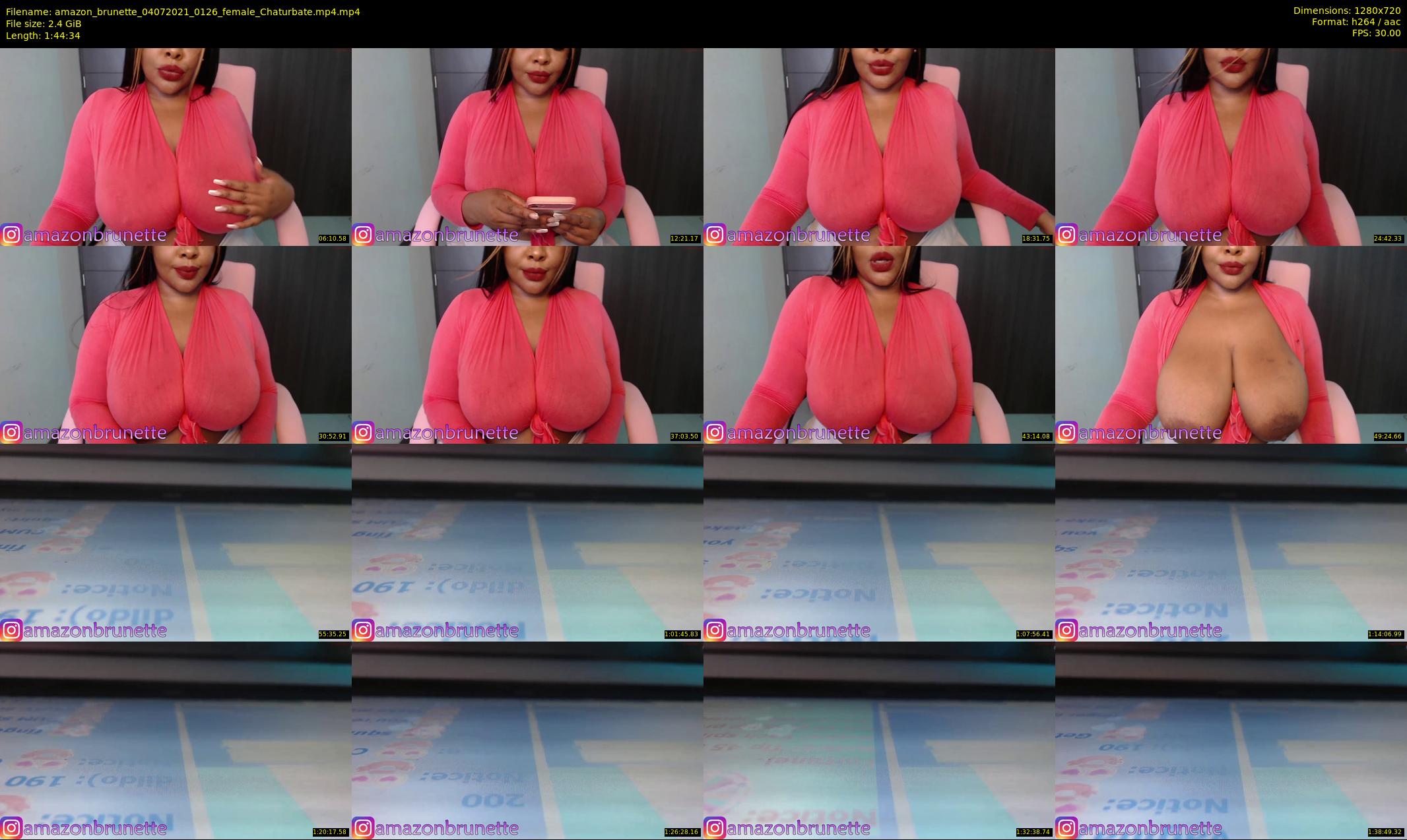 amazon_brunette — 105 minute Chaturbate female cam show recording, 720p, Jul 4, 2021