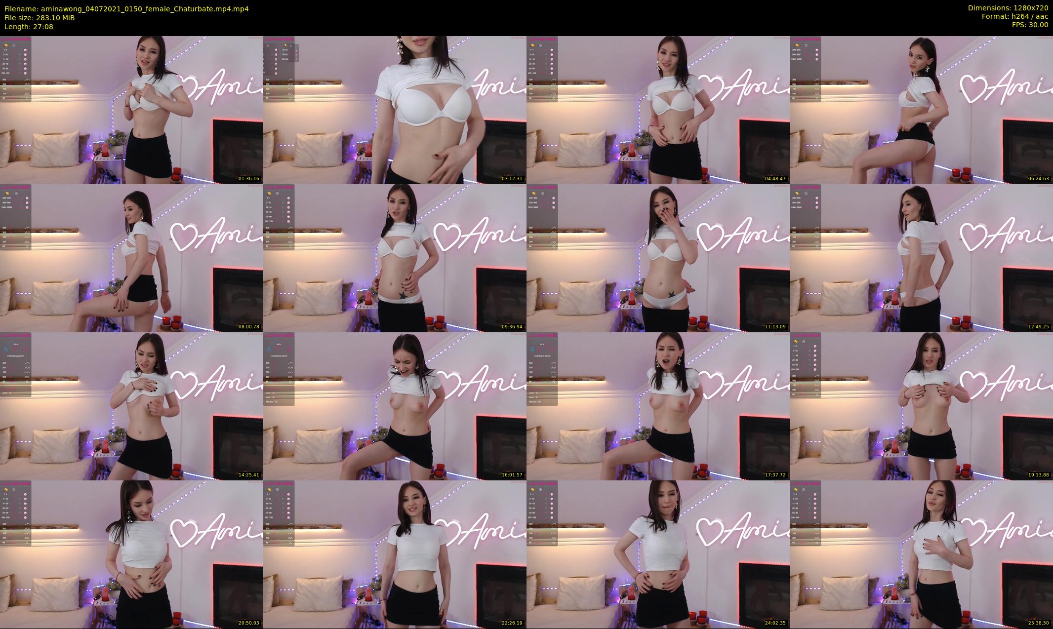 aminawong — 28 minute Chaturbate female cam show recording, 720p, Jul 4, 2021