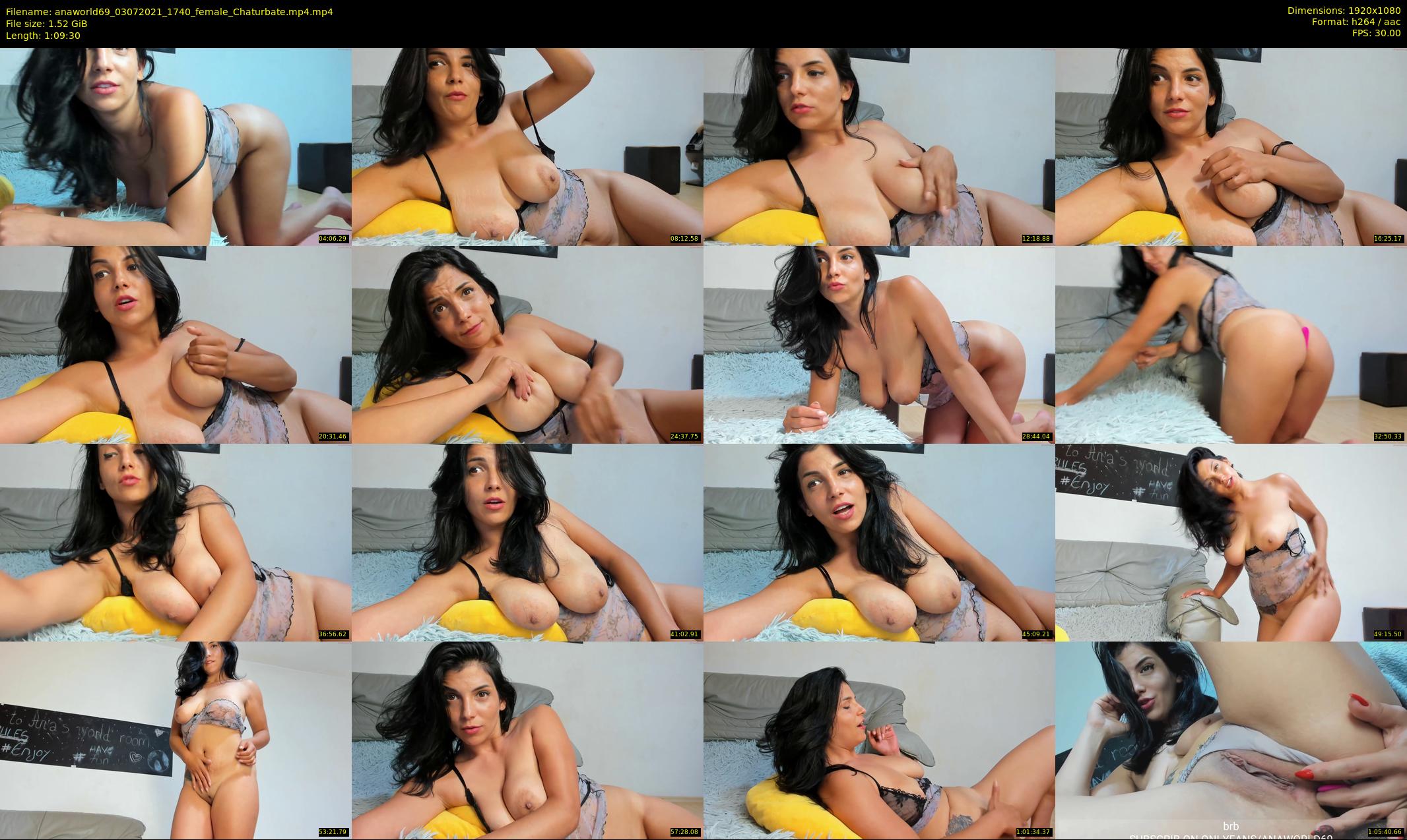 anaworld69 — 70 minute Chaturbate female cam show recording, 1080p, Jul 3, 2021