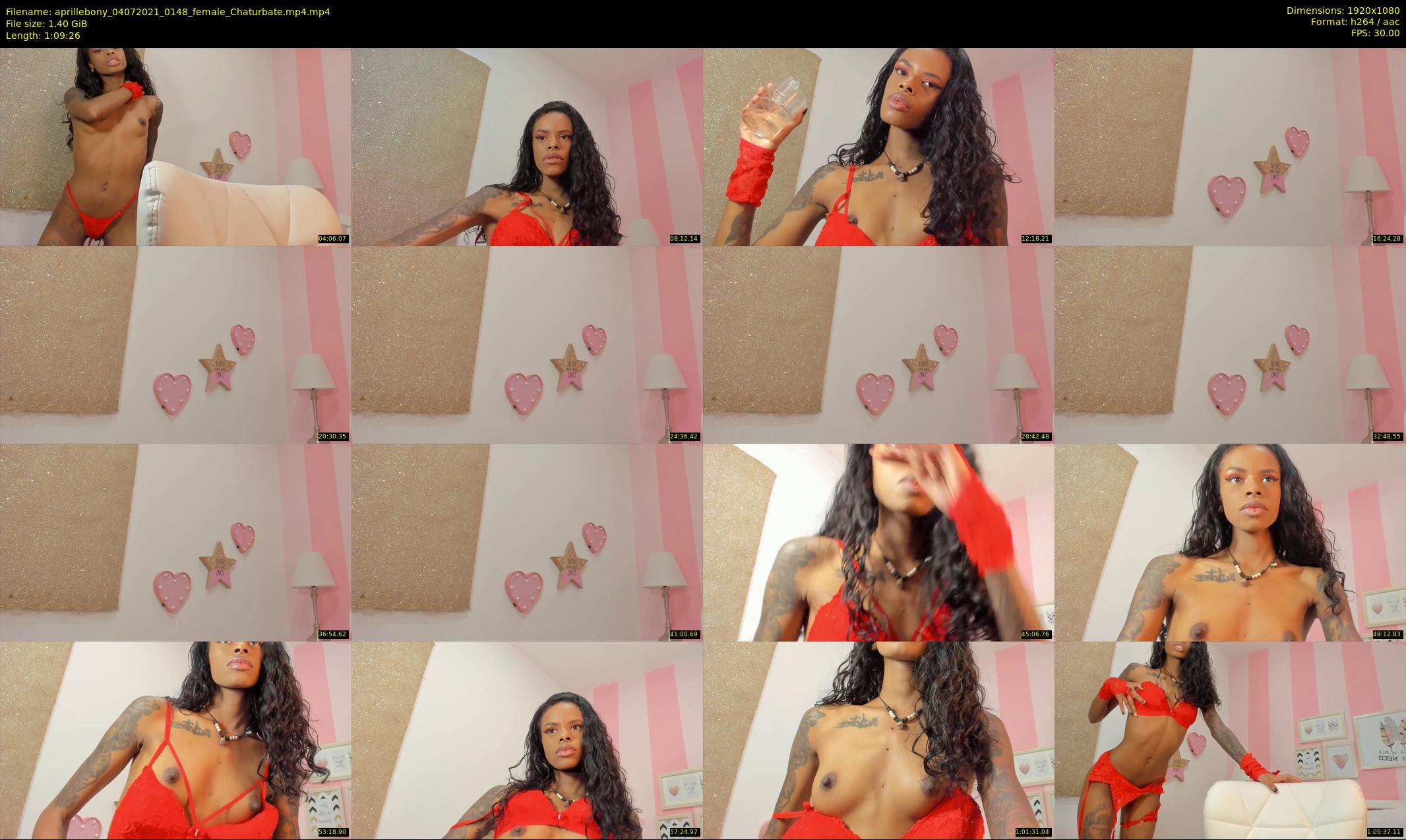 aprillebony — 70 minute Chaturbate female cam show recording, 1080p, Jul 4, 2021