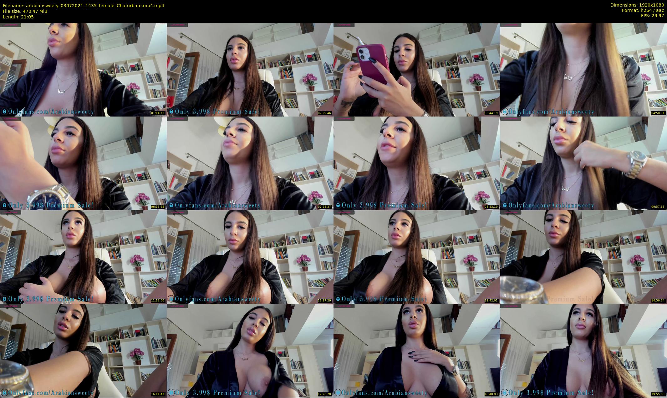 arabiansweety — 22 minute Chaturbate female cam show recording, 1080p, Jul 3, 2021