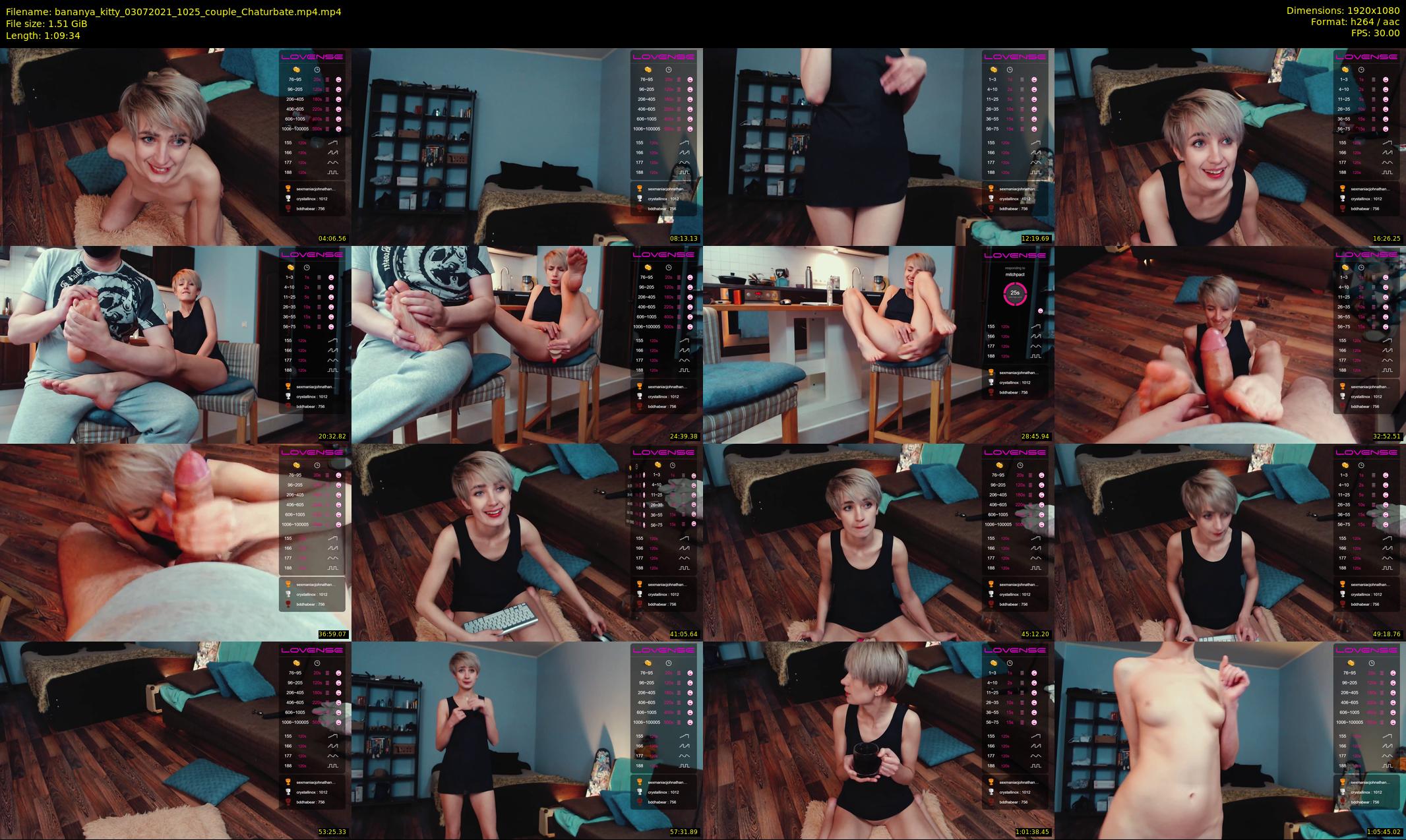 bananya_kitty — 70 minute Chaturbate couple cam show recording, 1080p, Jul 3, 2021
