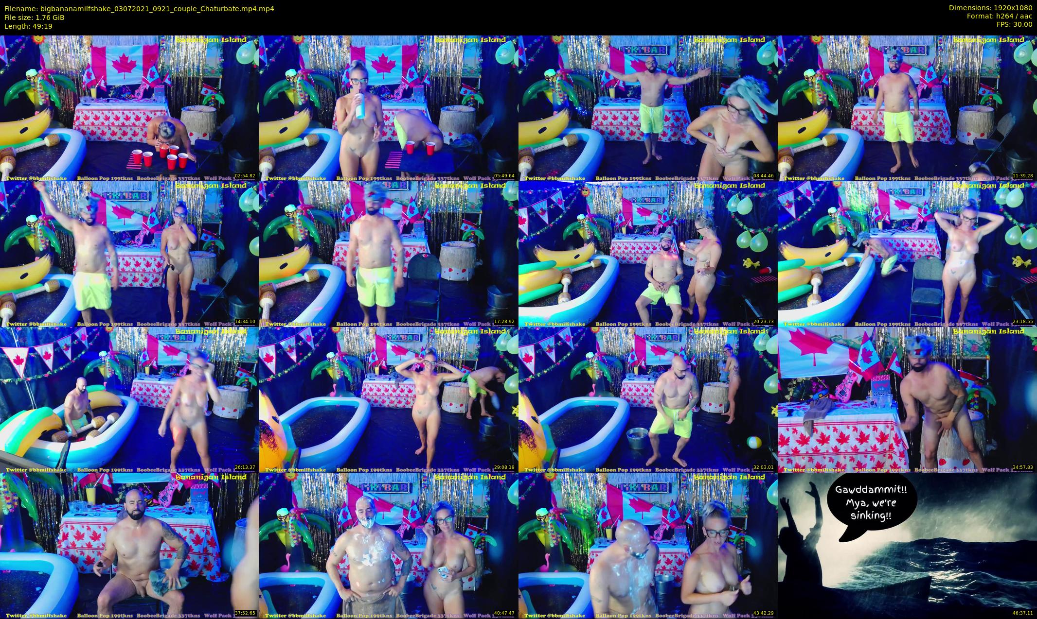 bigbananamilfshake — 50 minute Chaturbate couple cam show recording, 1080p, Jul 3, 2021
