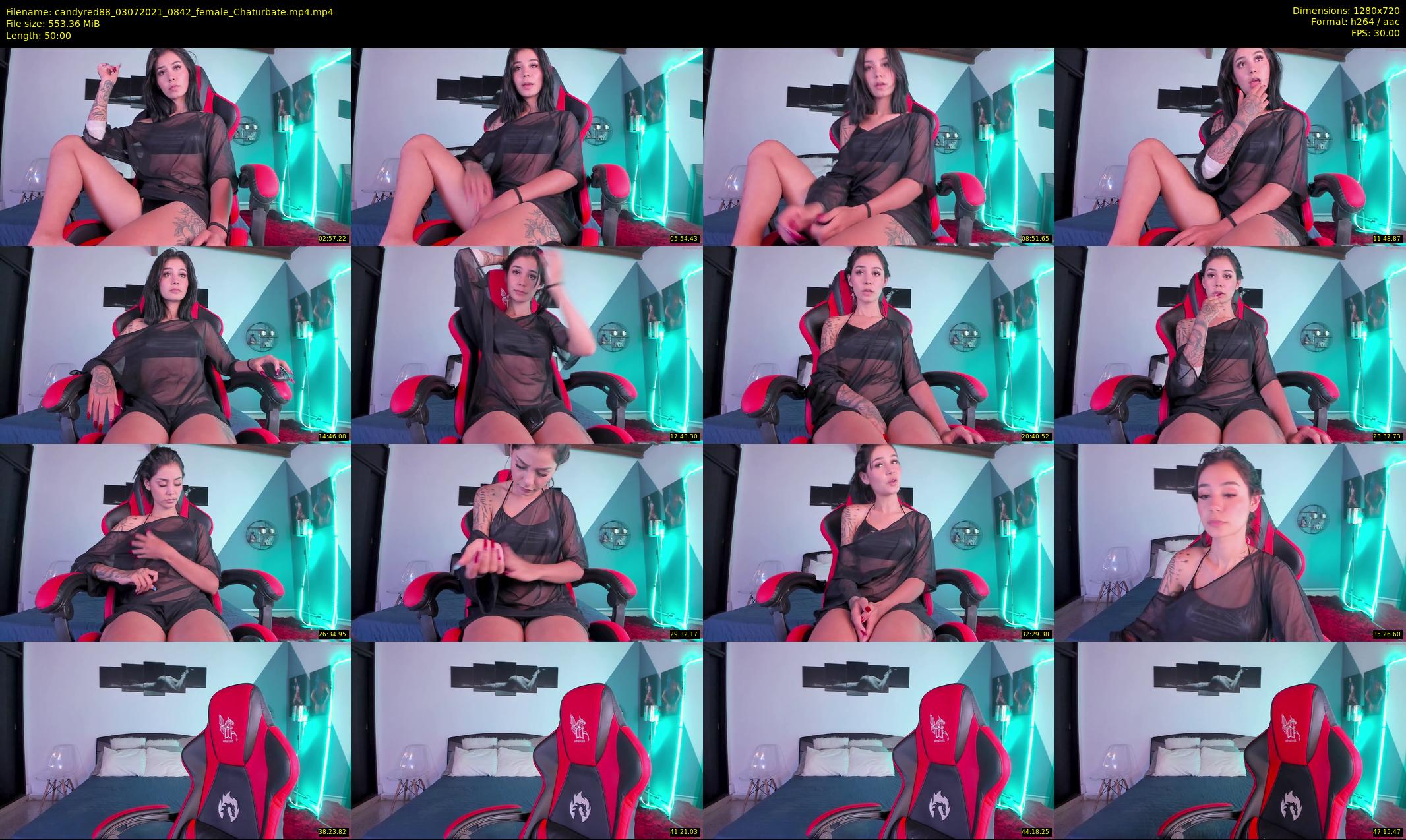 candyred88 — 50 minute Chaturbate female cam show recording, 720p, Jul 3, 2021
