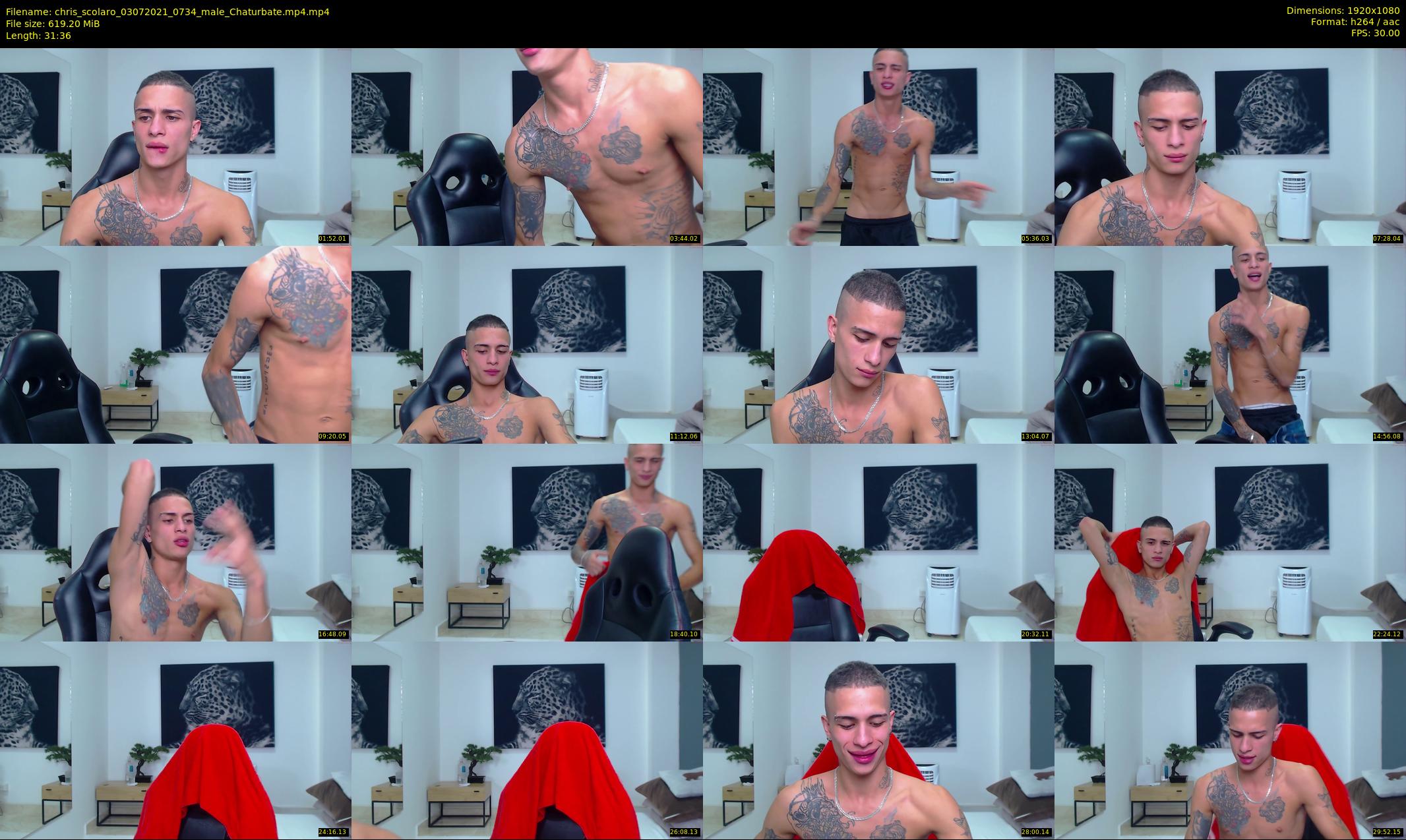 chris_scolaro — 32 minute Chaturbate male cam show recording, 1080p, Jul 3, 2021