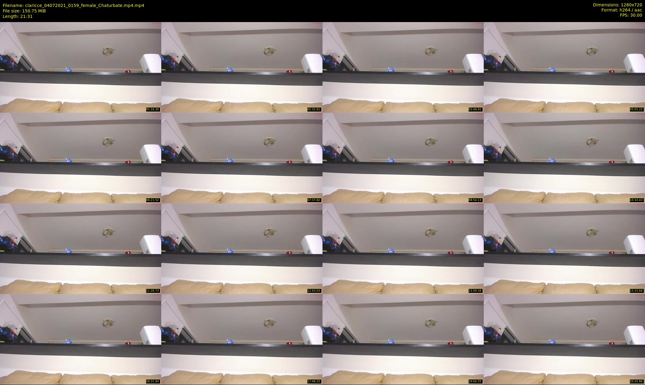 claricce — 22 minute Chaturbate female cam show recording, 720p, Jul 4, 2021