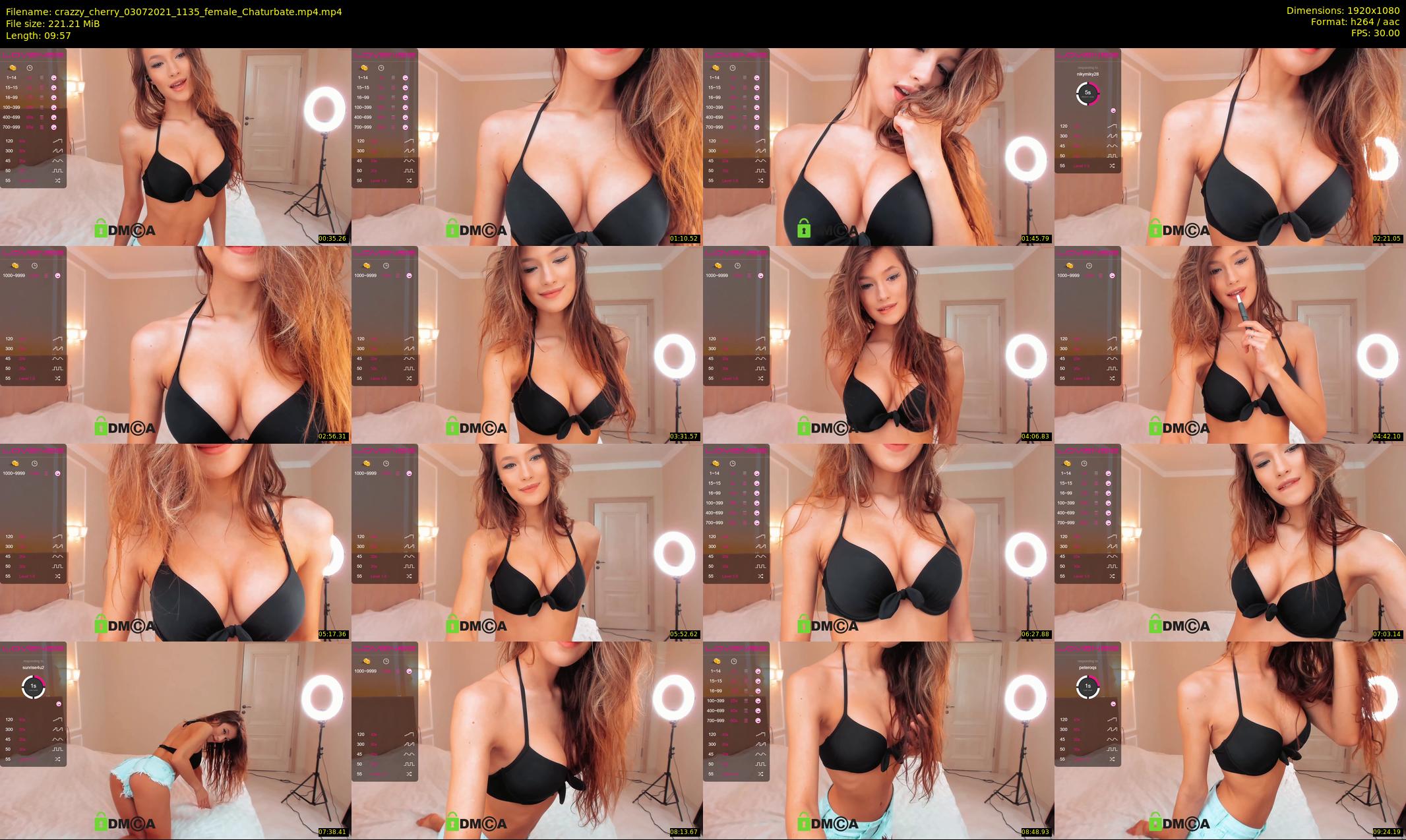 crazzy_cherry — 10 minute Chaturbate female cam show recording, 1080p, Jul 3, 2021