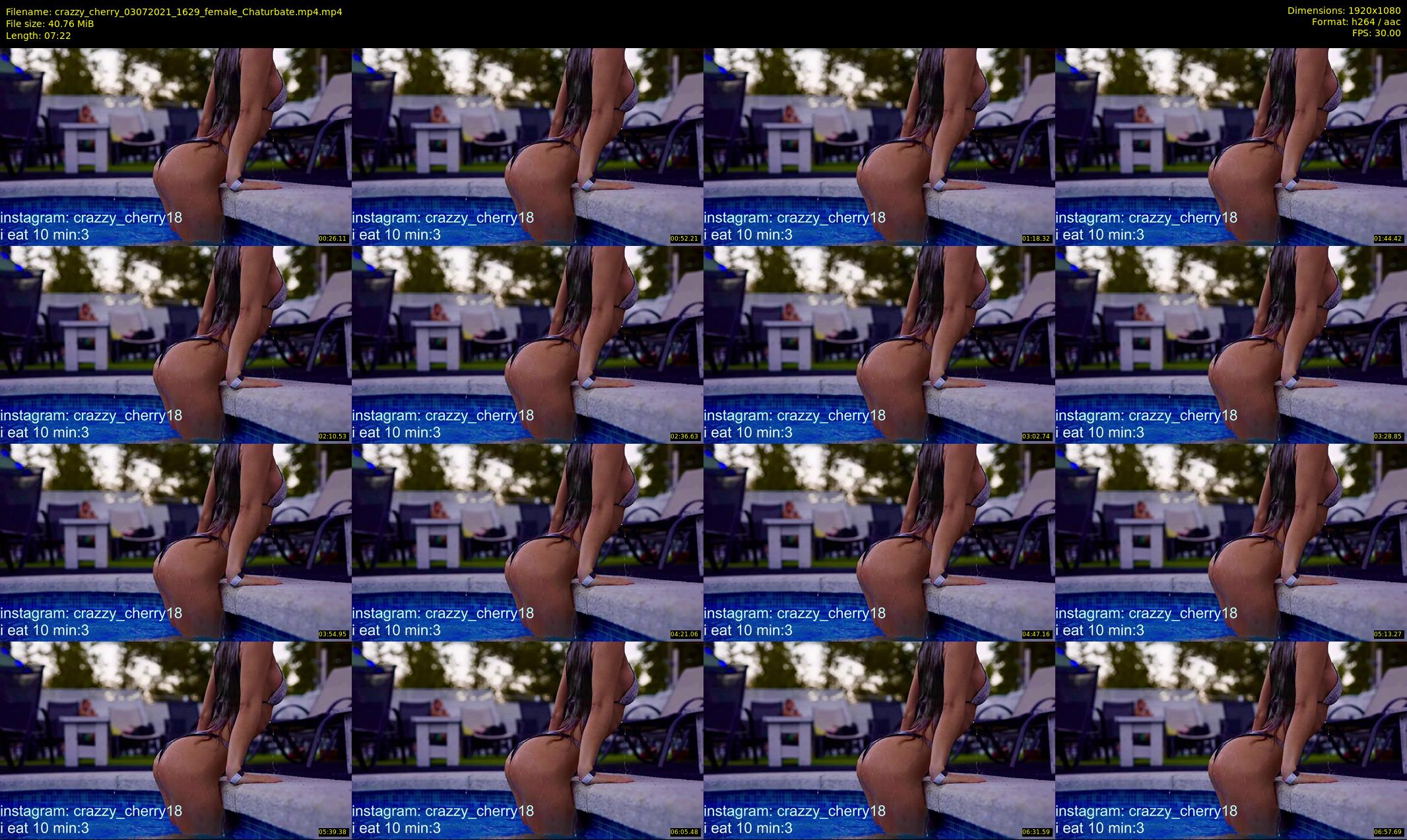 crazzy_cherry — 8 minute Chaturbate female cam show recording, 1080p, Jul 3, 2021