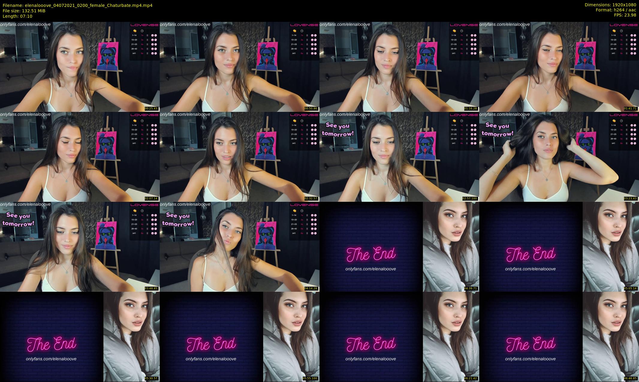 elenalooove — 8 minute Chaturbate female cam show recording, 1080p, Jul 4, 2021