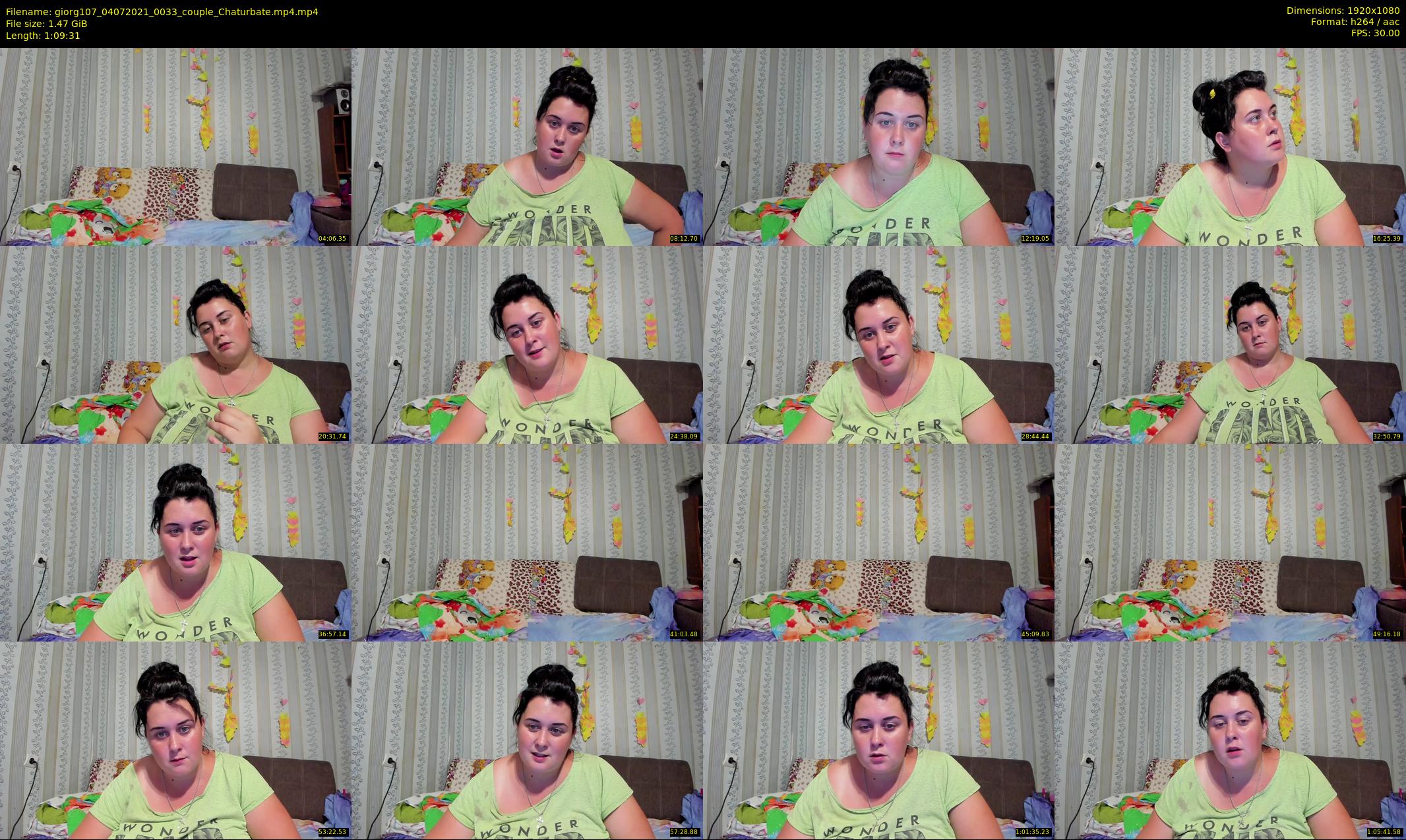 giorg107 — 70 minute Chaturbate couple cam show recording, 1080p, Jul 4, 2021