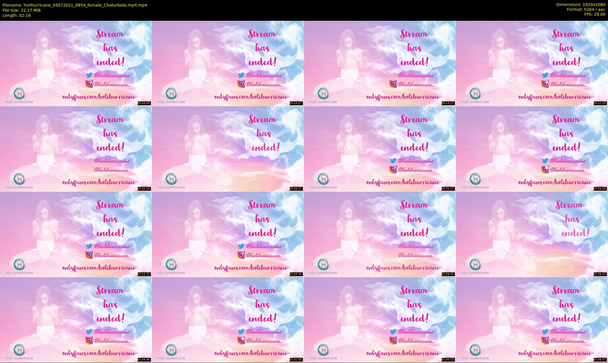 holihurricane — 3 minute Chaturbate female cam show recording, 1080p, Jul 3, 2021
