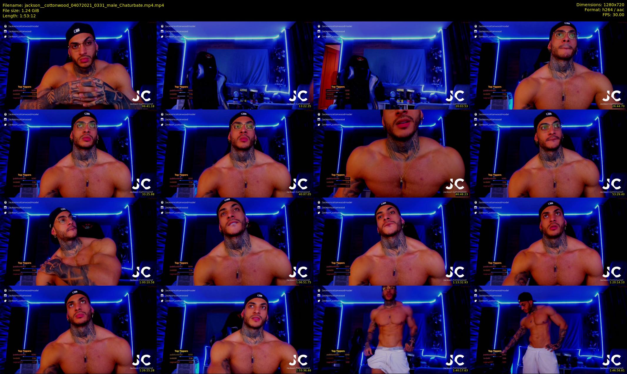 jackson__cottonwood — 114 minute Chaturbate male cam show recording, 720p, Jul 4, 2021