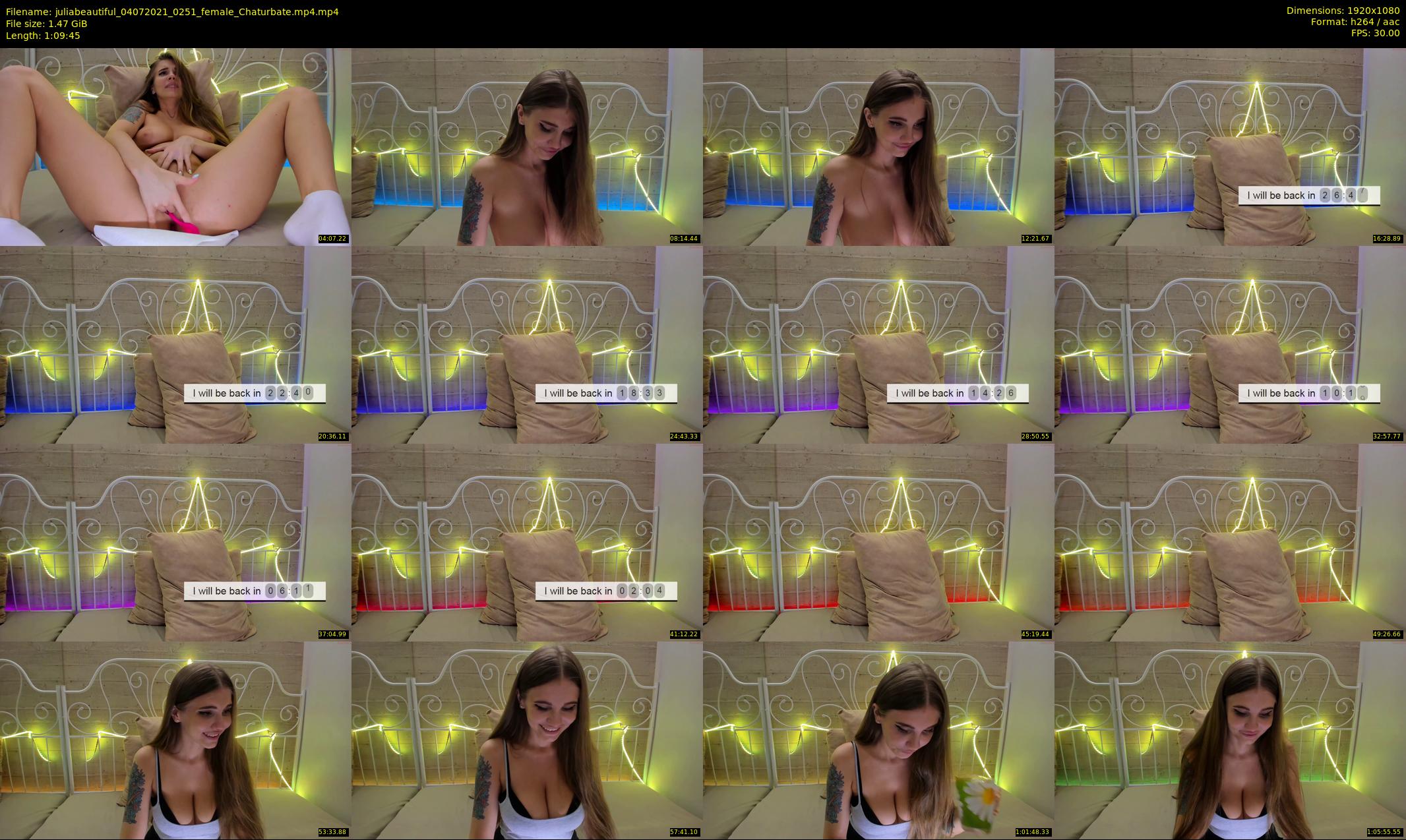juliabeautiful — 70 minute Chaturbate female cam show recording, 1080p, Jul 4, 2021