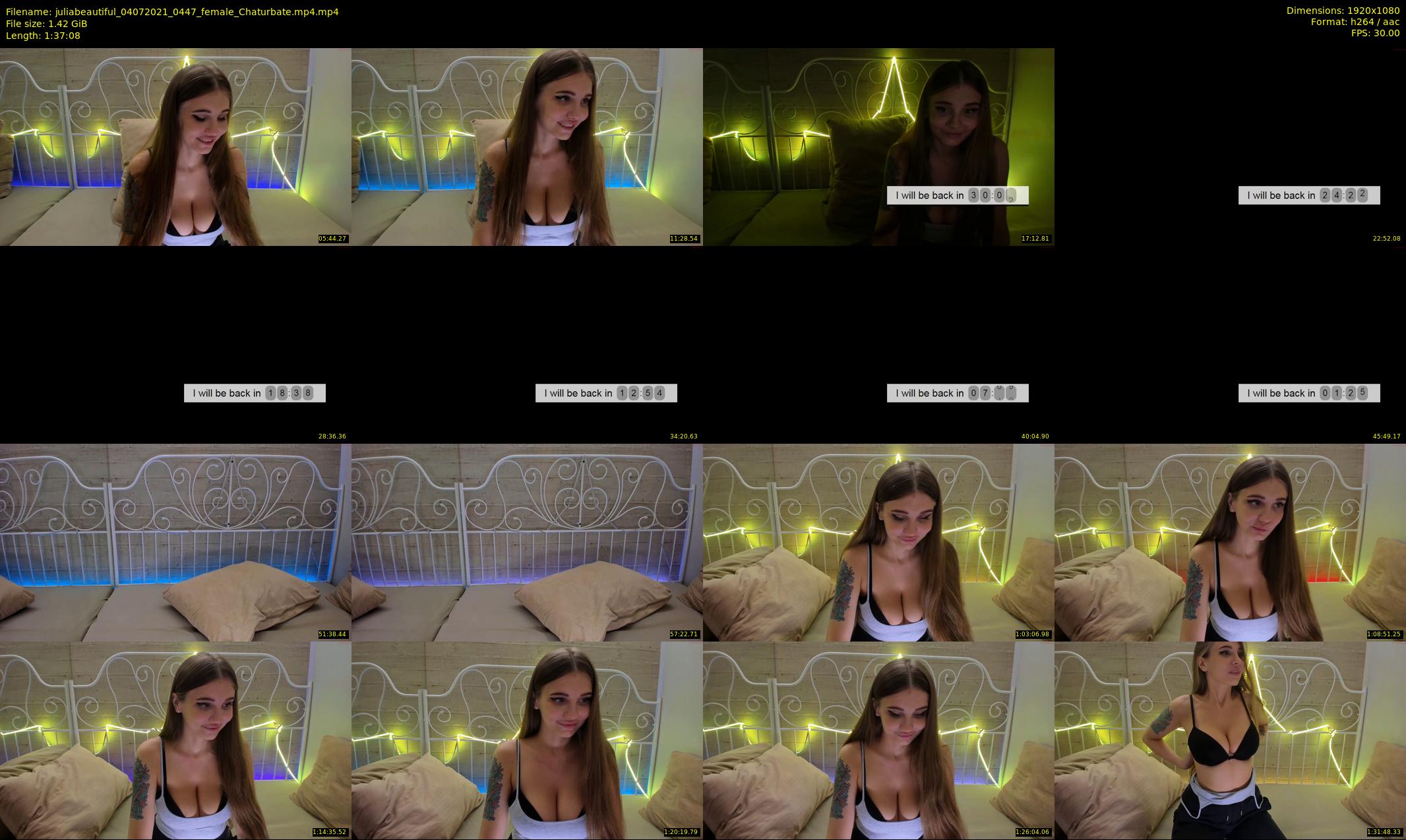 juliabeautiful — 98 minute Chaturbate female cam show recording, 1080p, Jul 4, 2021
