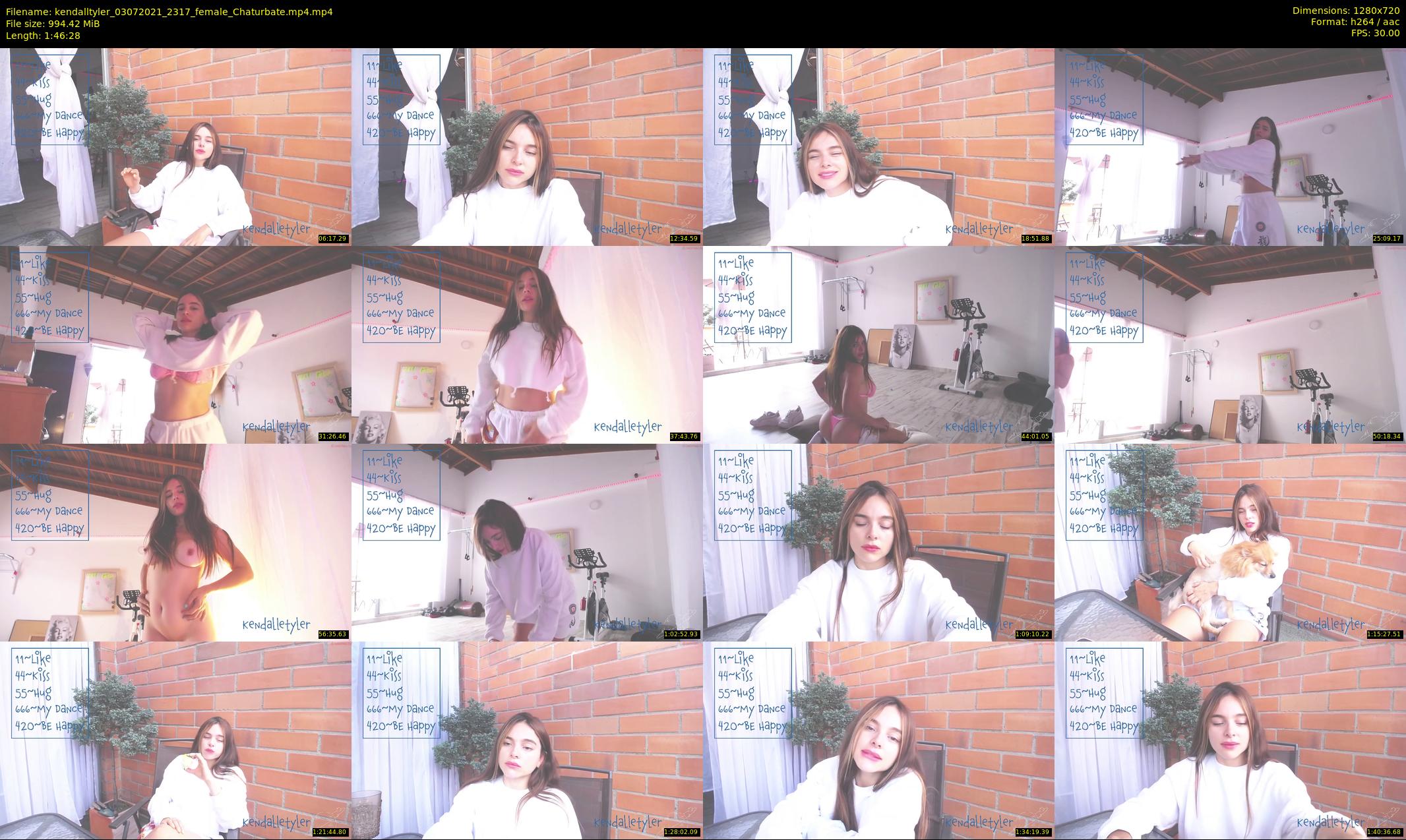 kendalltyler — 107 minute Chaturbate female cam show recording, 720p, Jul 3, 2021