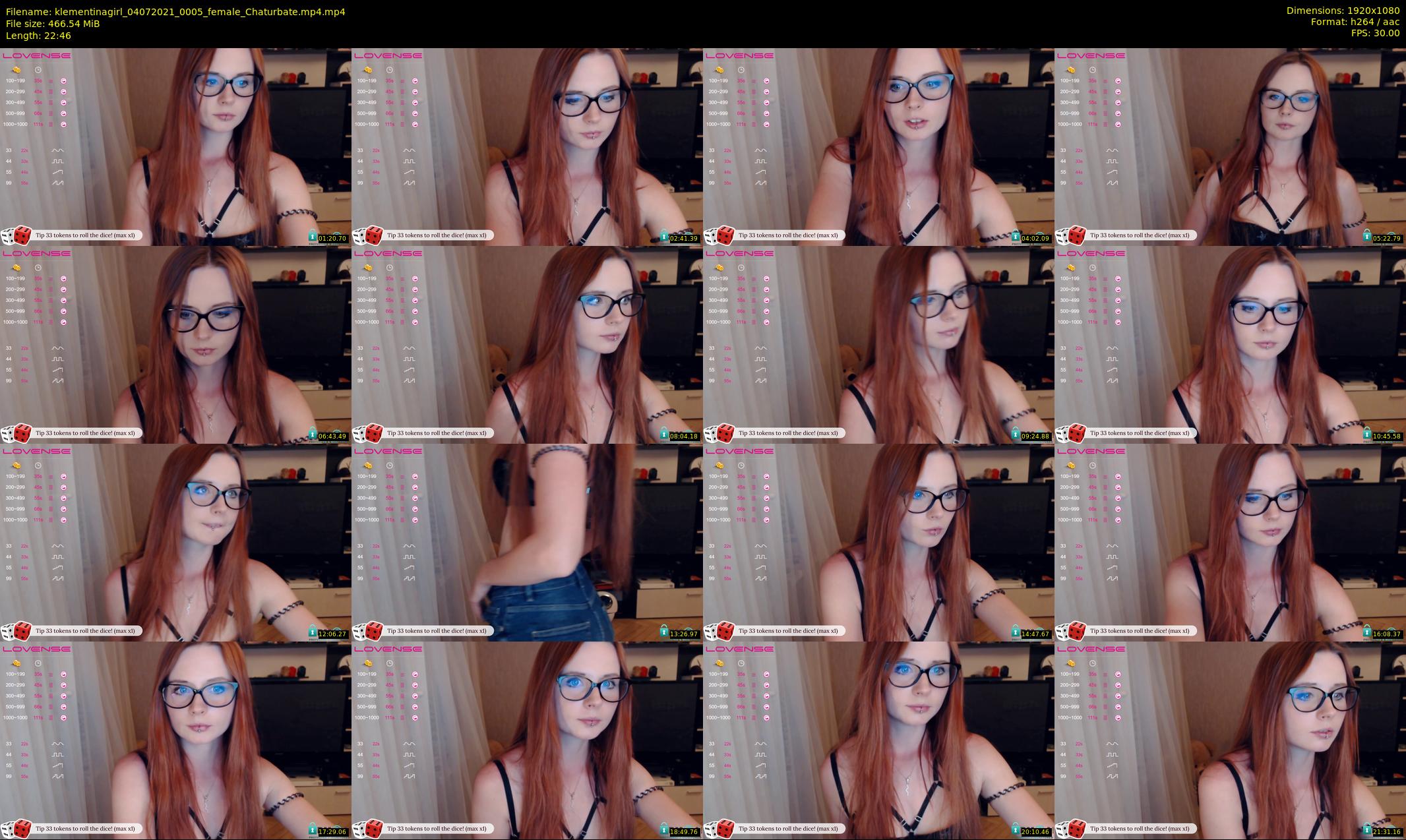 klementinagirl — 23 minute Chaturbate female cam show recording, 1080p, Jul 4, 2021