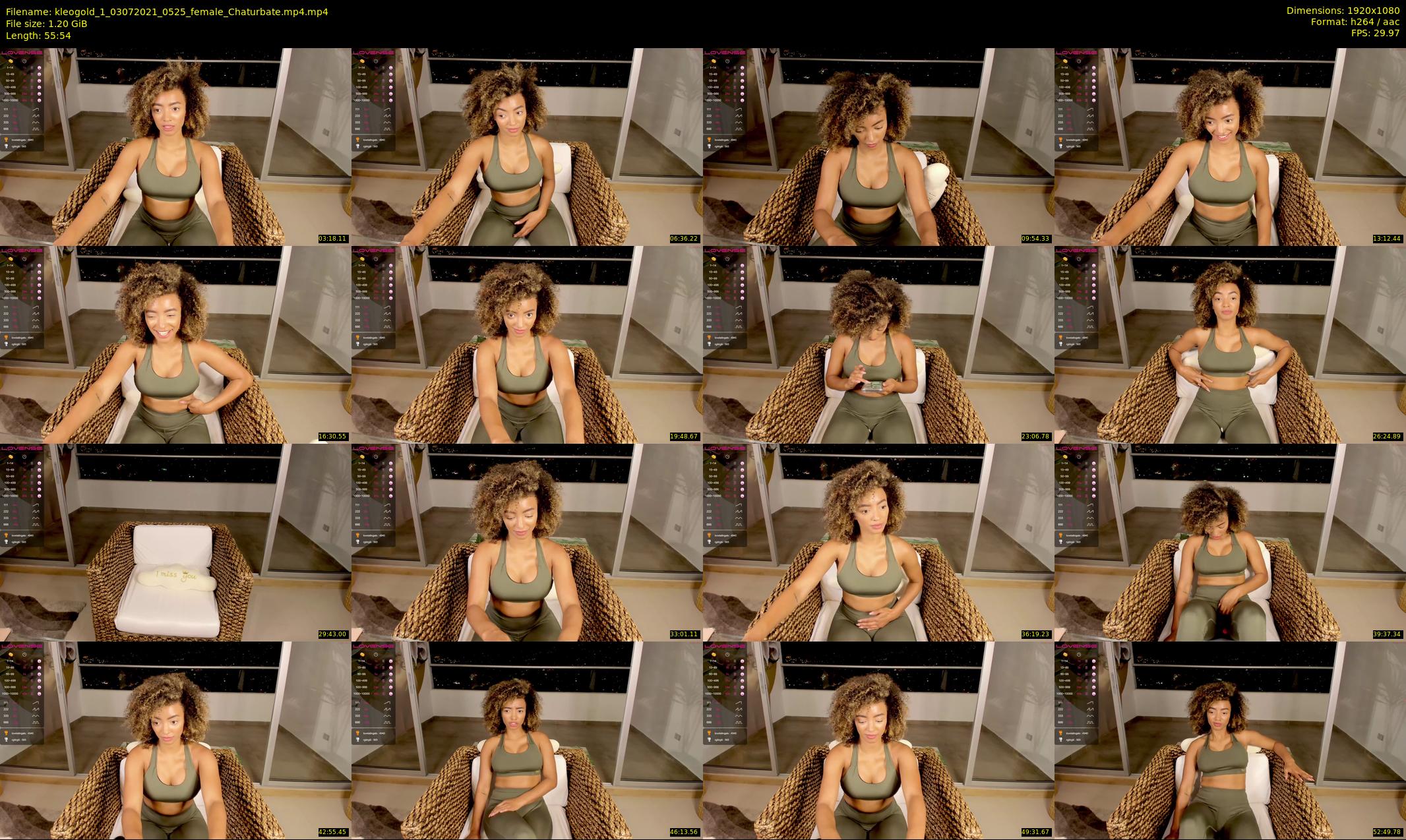 kleogold_1 — 56 minute Chaturbate female cam show recording, 1080p, Jul 3, 2021