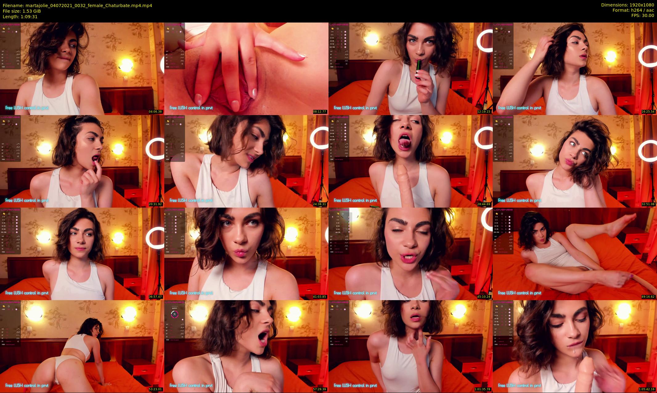martajolie — 70 minute Chaturbate female cam show recording, 1080p, Jul 4, 2021