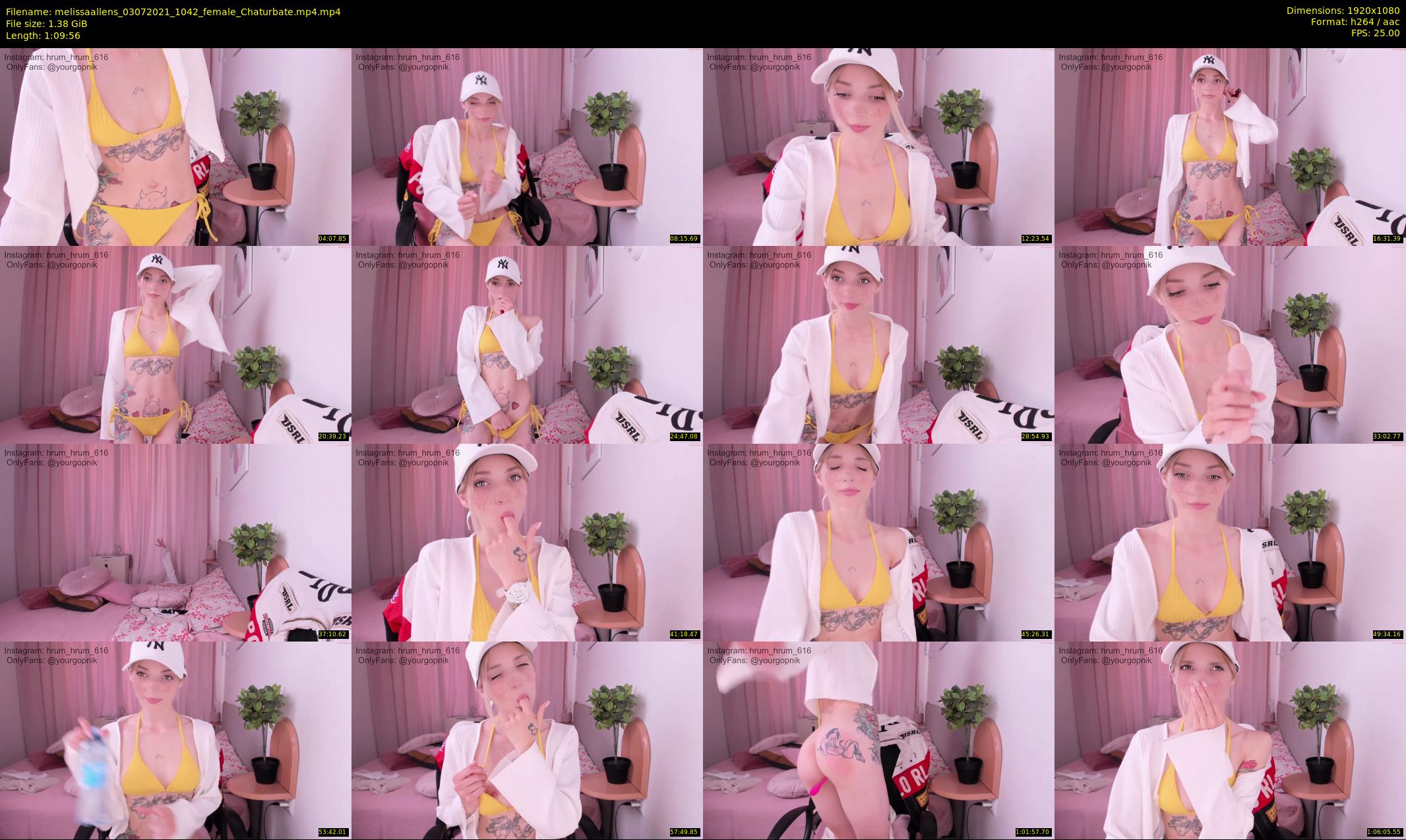melissaallens — 70 minute Chaturbate female cam show recording, 1080p, Jul 3, 2021