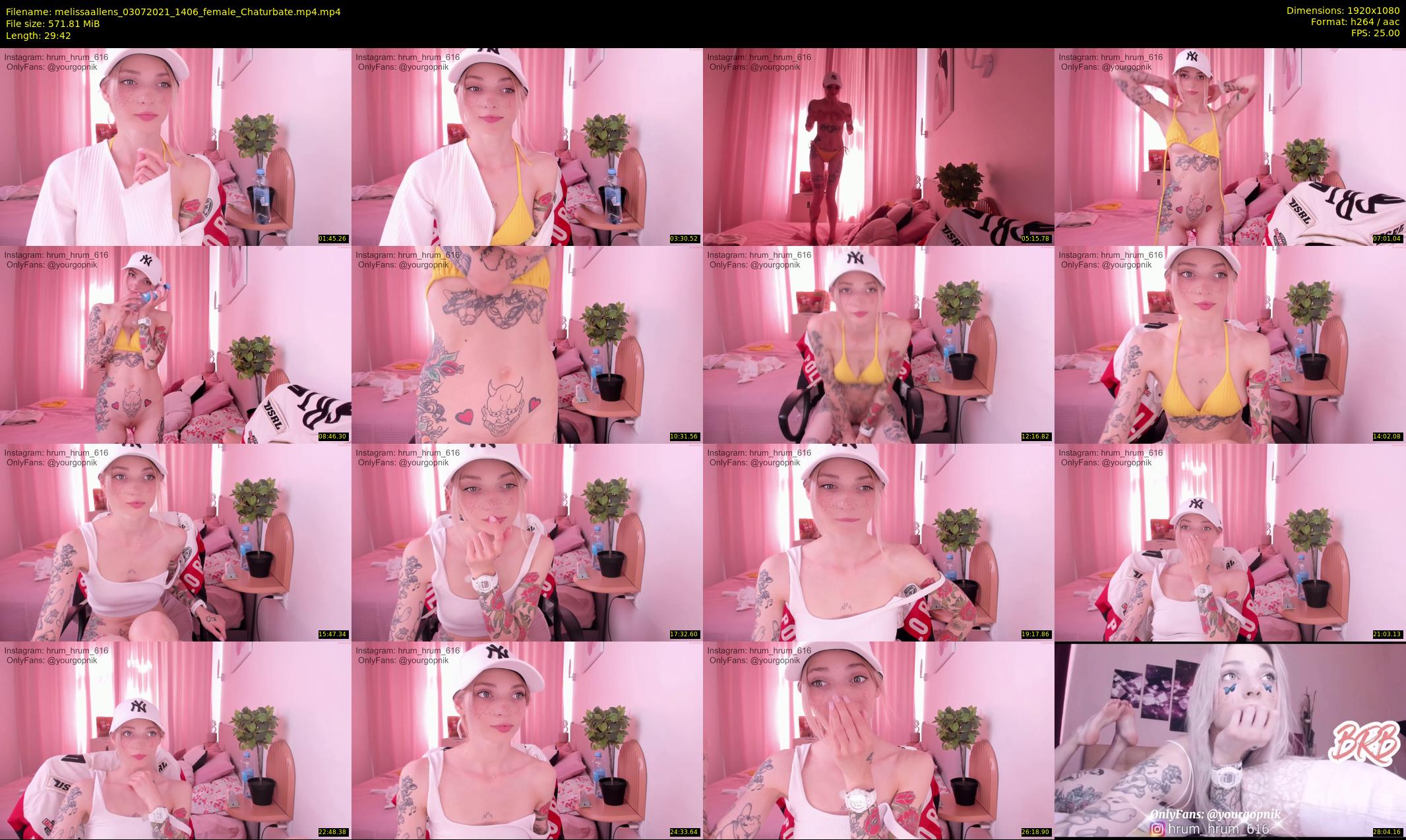 melissaallens — 30 minute Chaturbate female cam show recording, 1080p, Jul 3, 2021