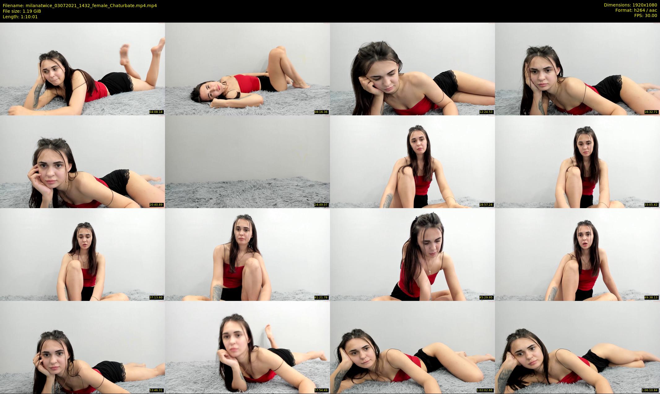 milanatwice — 71 minute Chaturbate female cam show recording, 1080p, Jul 3, 2021
