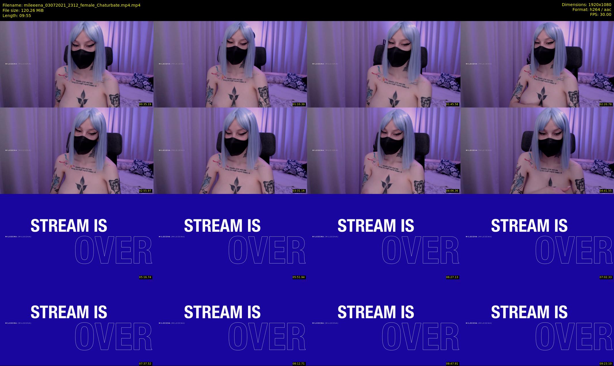 mileeena — 10 minute Chaturbate female cam show recording, 1080p, Jul 3, 2021