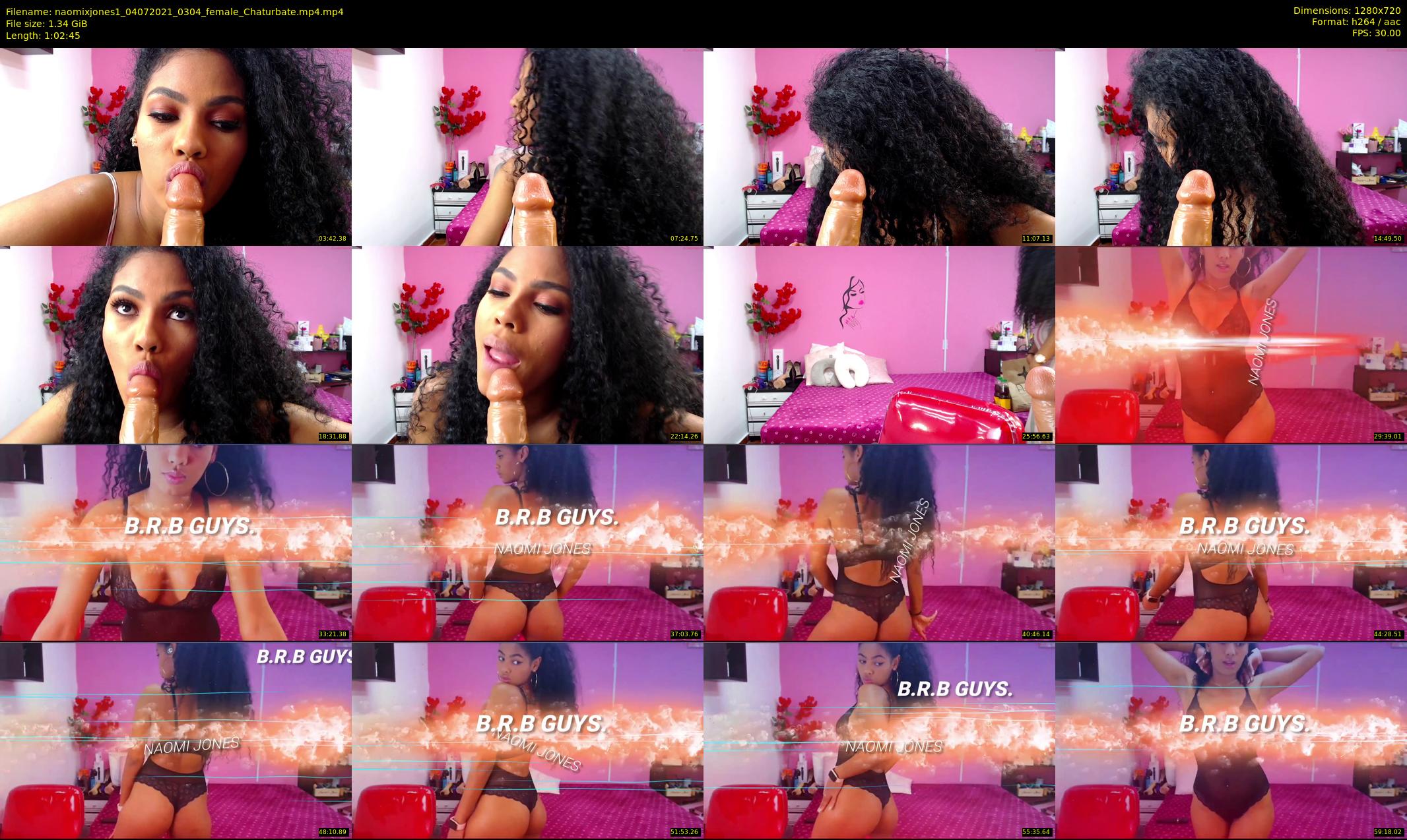 naomixjones1 — 63 minute Chaturbate female cam show recording, 720p, Jul 4, 2021
