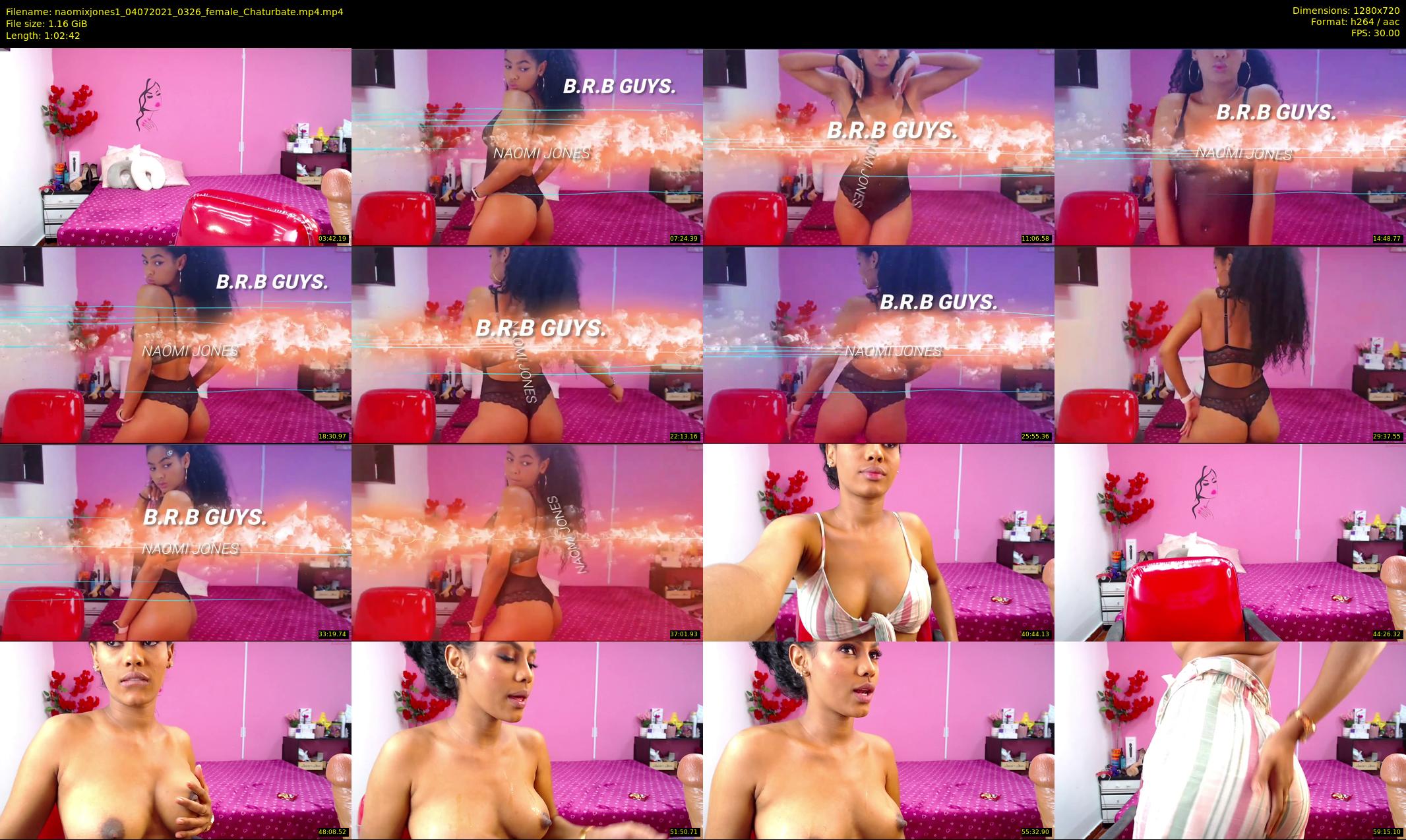 naomixjones1 — 63 minute Chaturbate female cam show recording, 720p, Jul 4, 2021