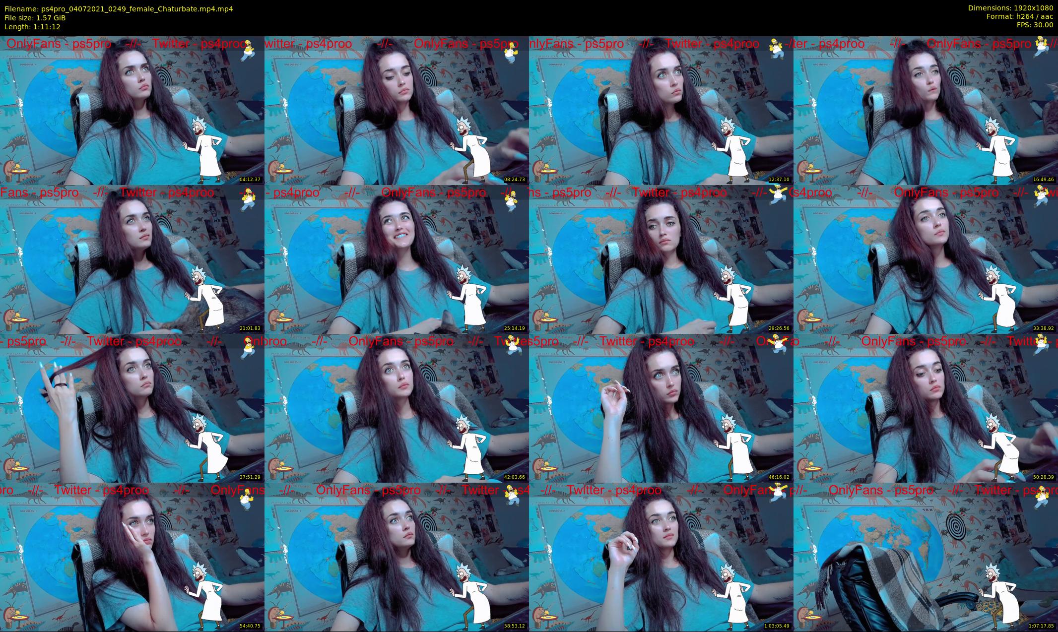 ps4pro — 72 minute Chaturbate female cam show recording, 1080p, Jul 4, 2021