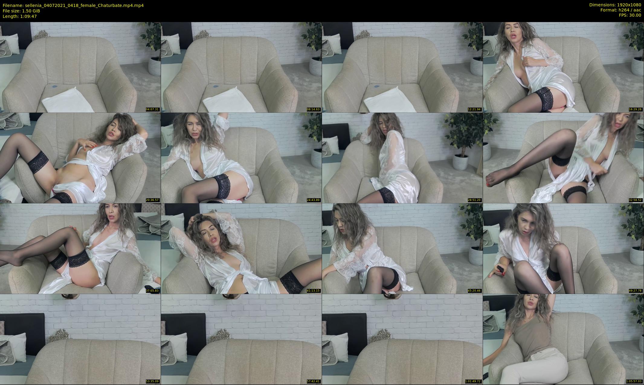sellenia — 70 minute Chaturbate female cam show recording, 1080p, Jul 4, 2021