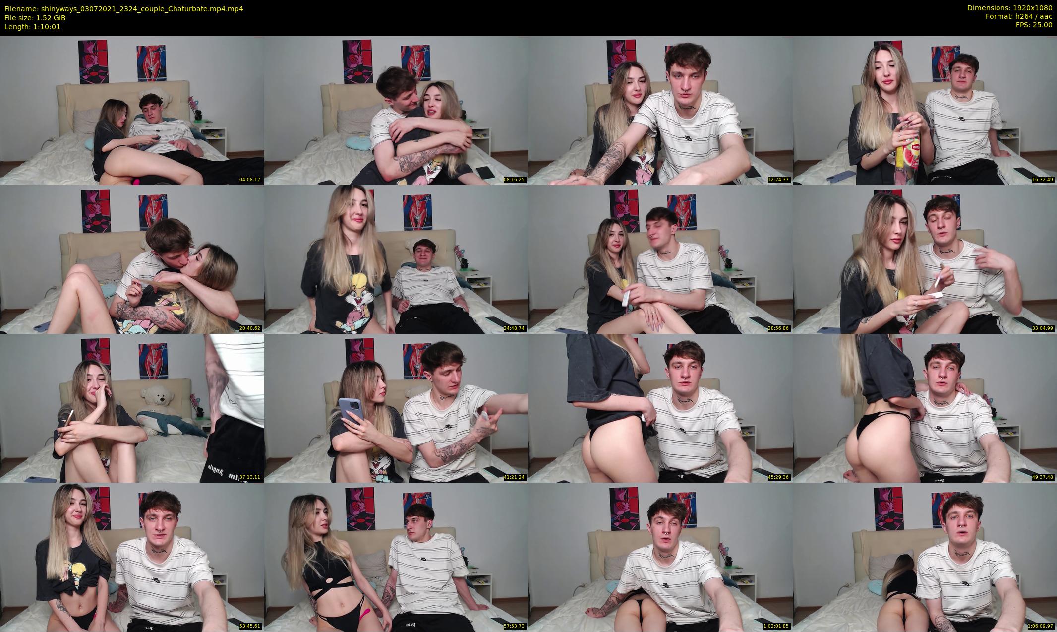 shinyways — 71 minute Chaturbate couple cam show recording, 1080p, Jul 3, 2021