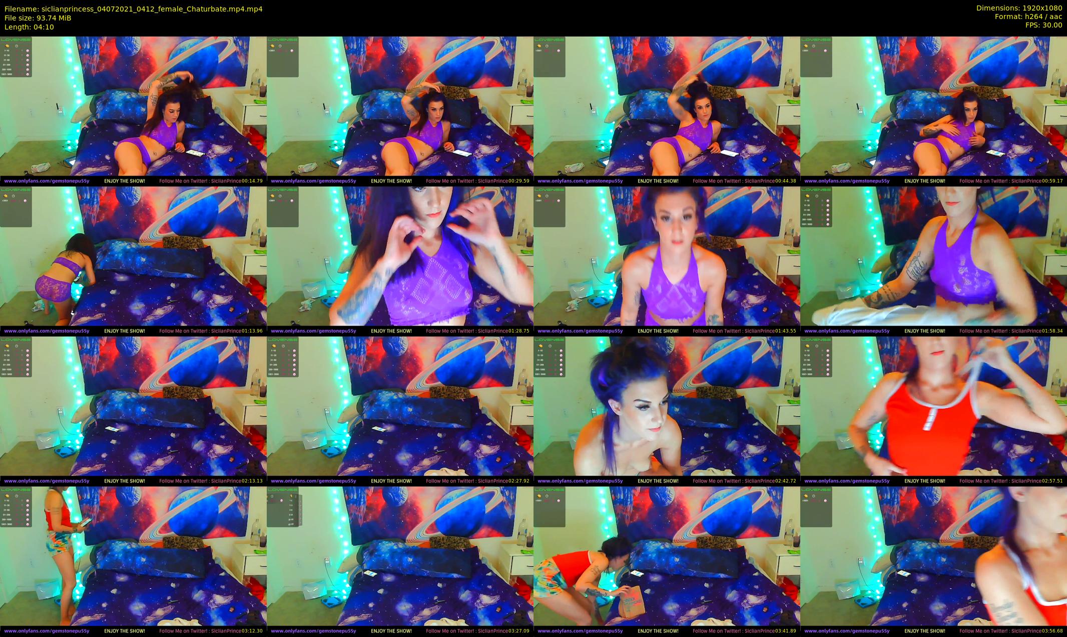 siclianprincess — 5 minute Chaturbate couple cam show recording, 1080p, Jul 4, 2021
