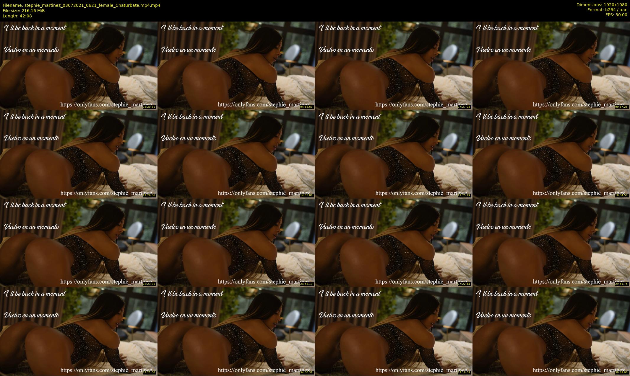 stephie_martinez — 43 minute Chaturbate female cam show recording, 1080p, Jul 3, 2021