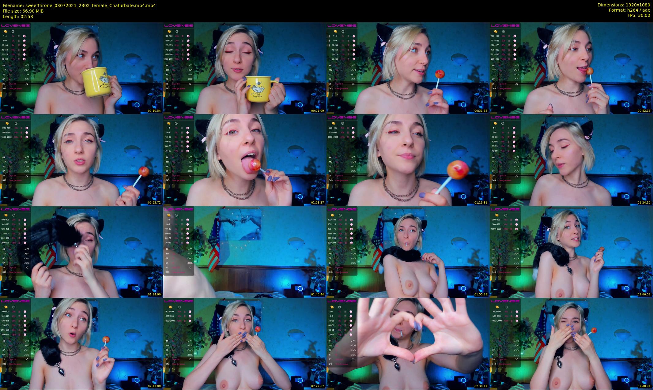 sweetthrone — 3 minute Chaturbate couple cam show recording, 1080p, Jul 3, 2021