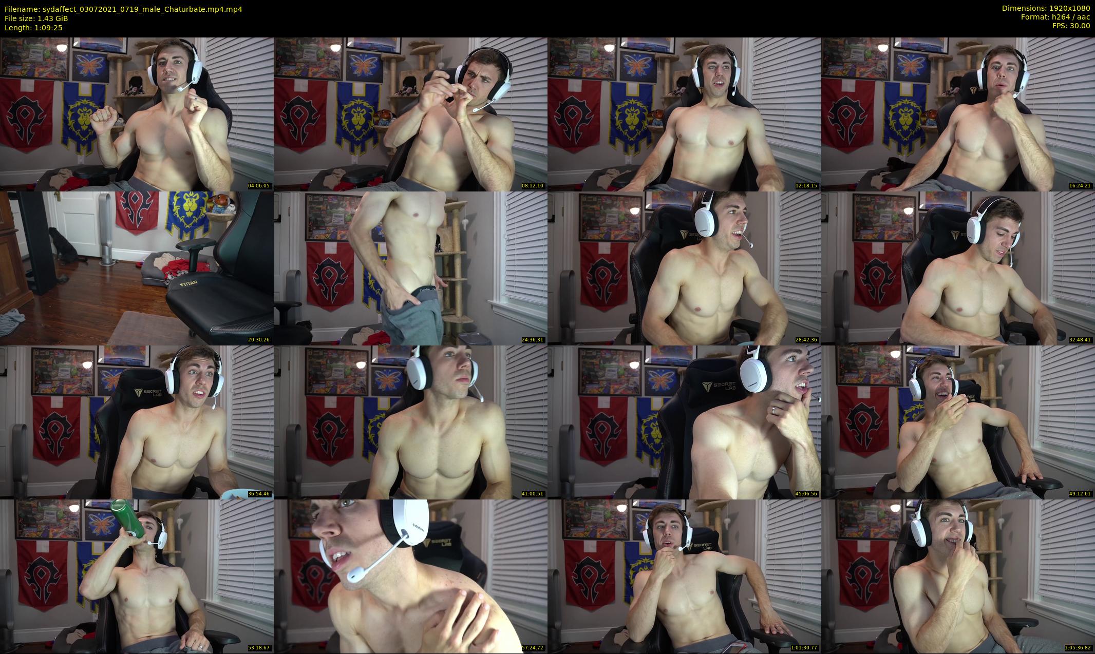 sydaffect — 70 minute Chaturbate male cam show recording, 1080p, Jul 3, 2021