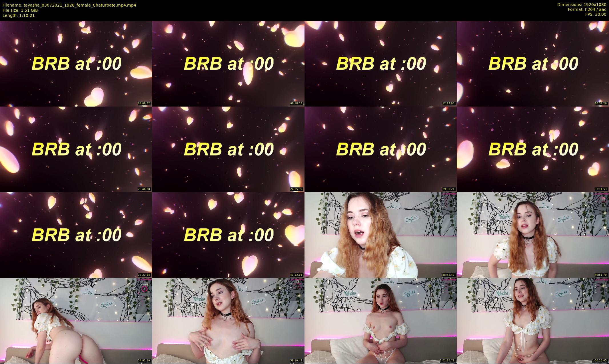tayasha — 71 minute Chaturbate female cam show recording, 1080p, Jul 3, 2021
