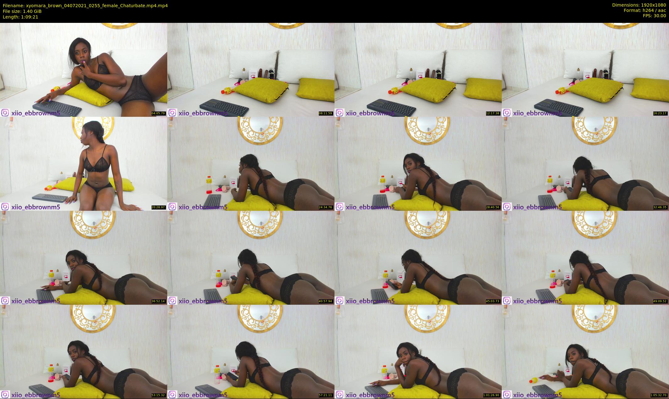 xyomara_brown — 70 minute Chaturbate female cam show recording, 1080p, Jul 4, 2021