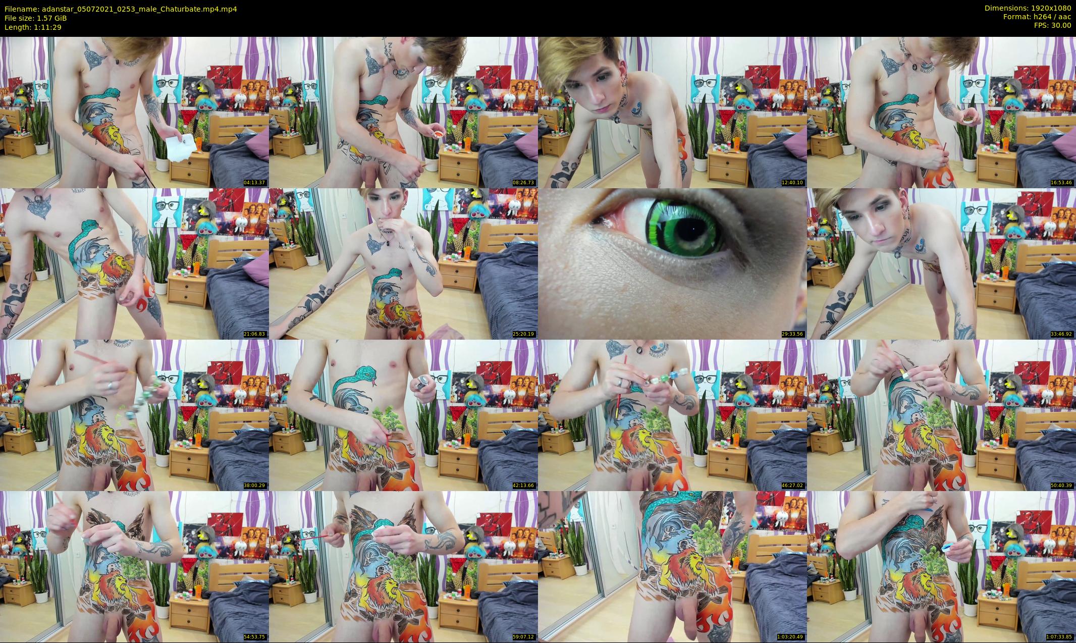 adanstar — 72 minute Chaturbate male cam show recording, 1080p, Jul 5, 2021