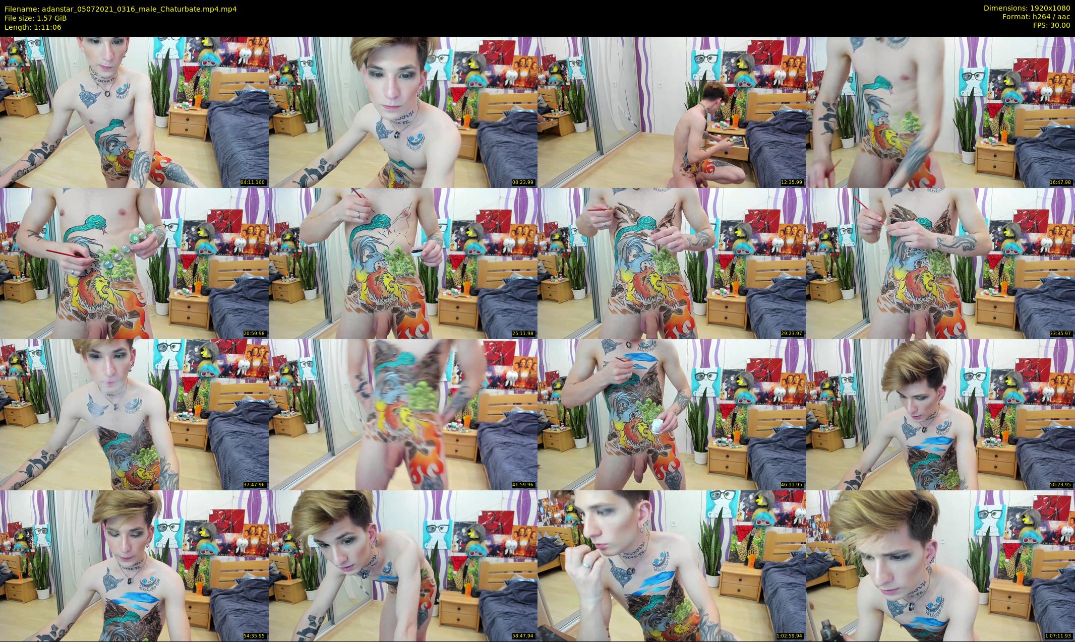 adanstar — 72 minute Chaturbate male cam show recording, 1080p, Jul 5, 2021