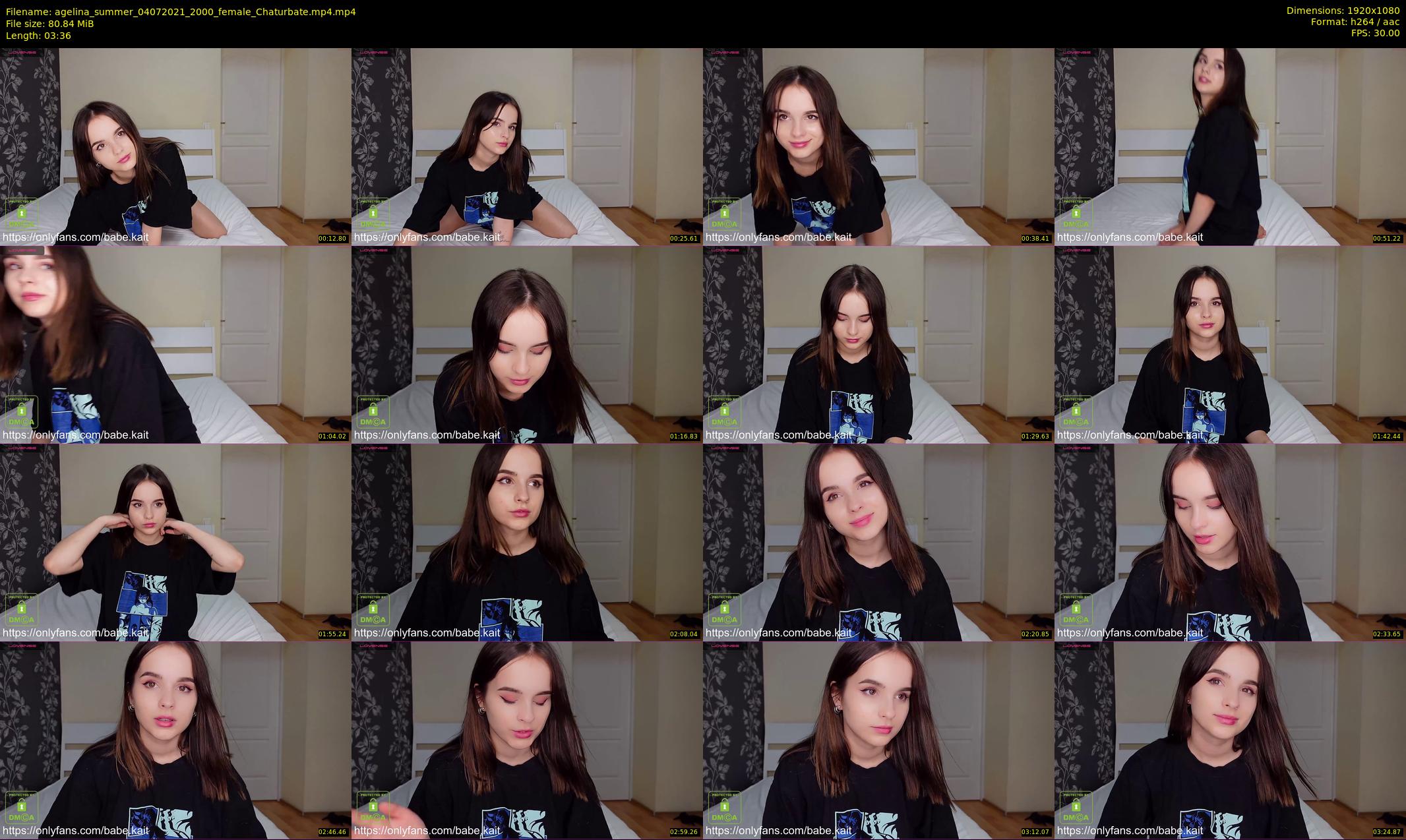 agelina_summer — 4 minute Chaturbate female cam show recording, 1080p, Jul 4, 2021