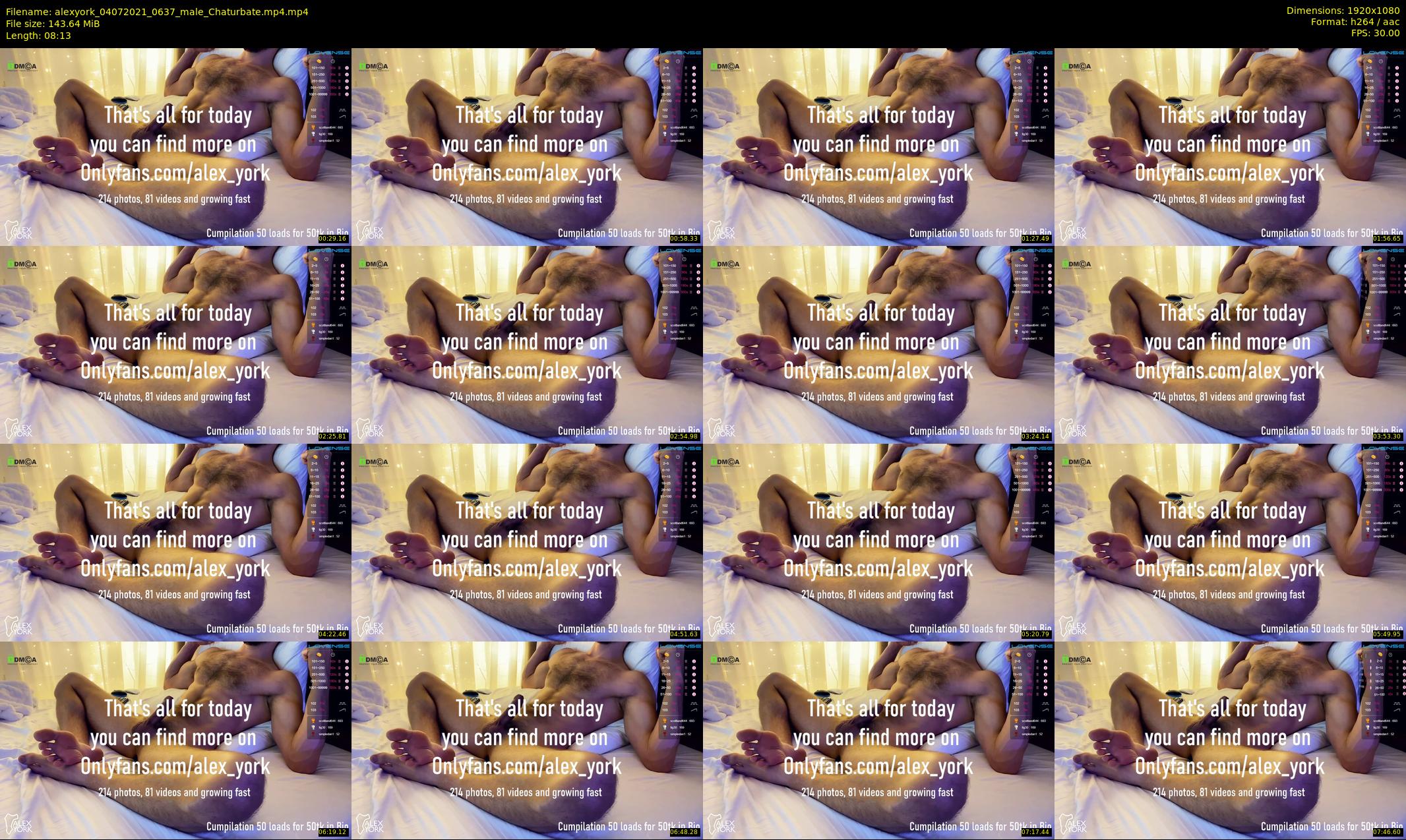 alexyork — 9 minute Chaturbate male cam show recording, 1080p, Jul 4, 2021