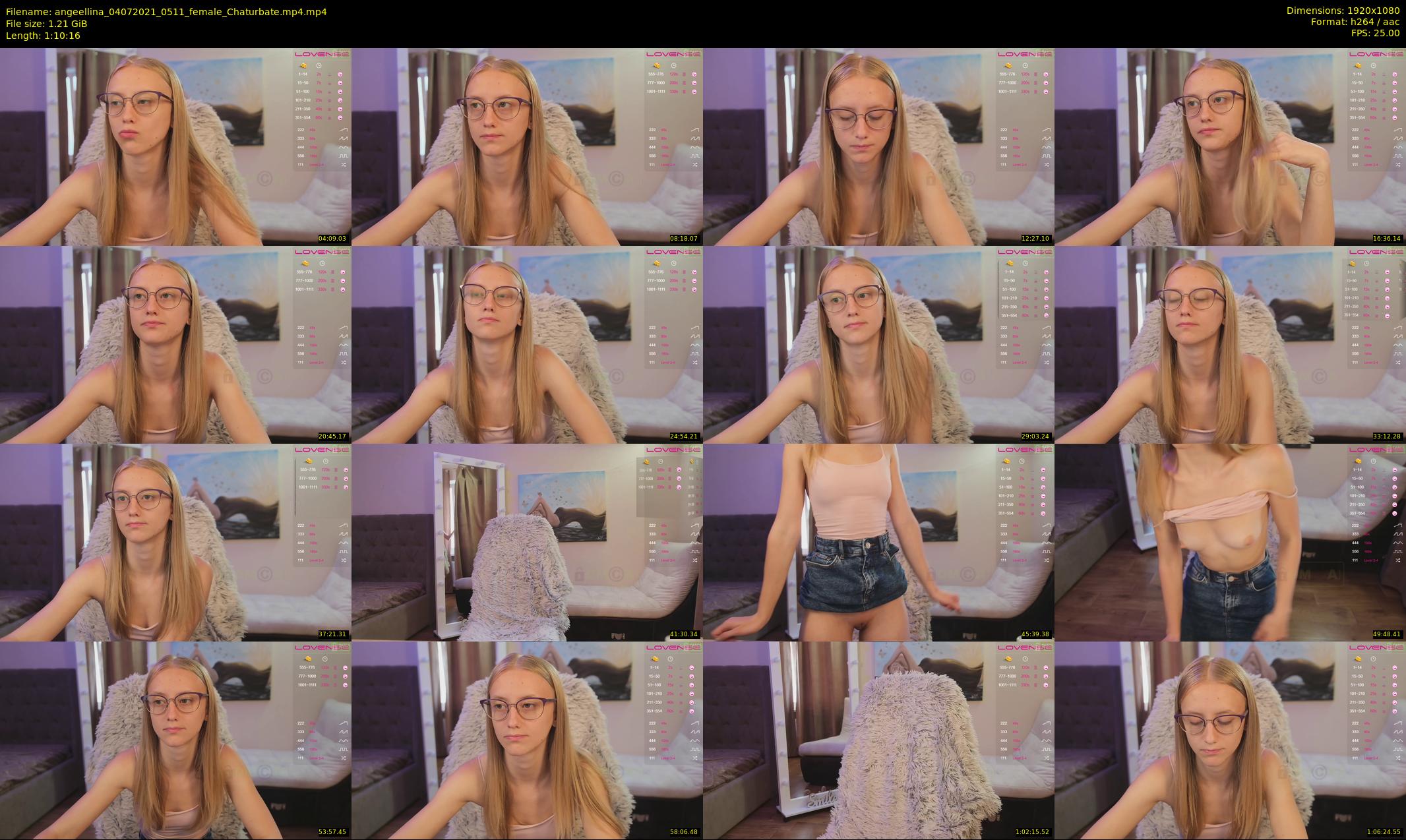 angeellina — 71 minute Chaturbate female cam show recording, 1080p, Jul 4, 2021