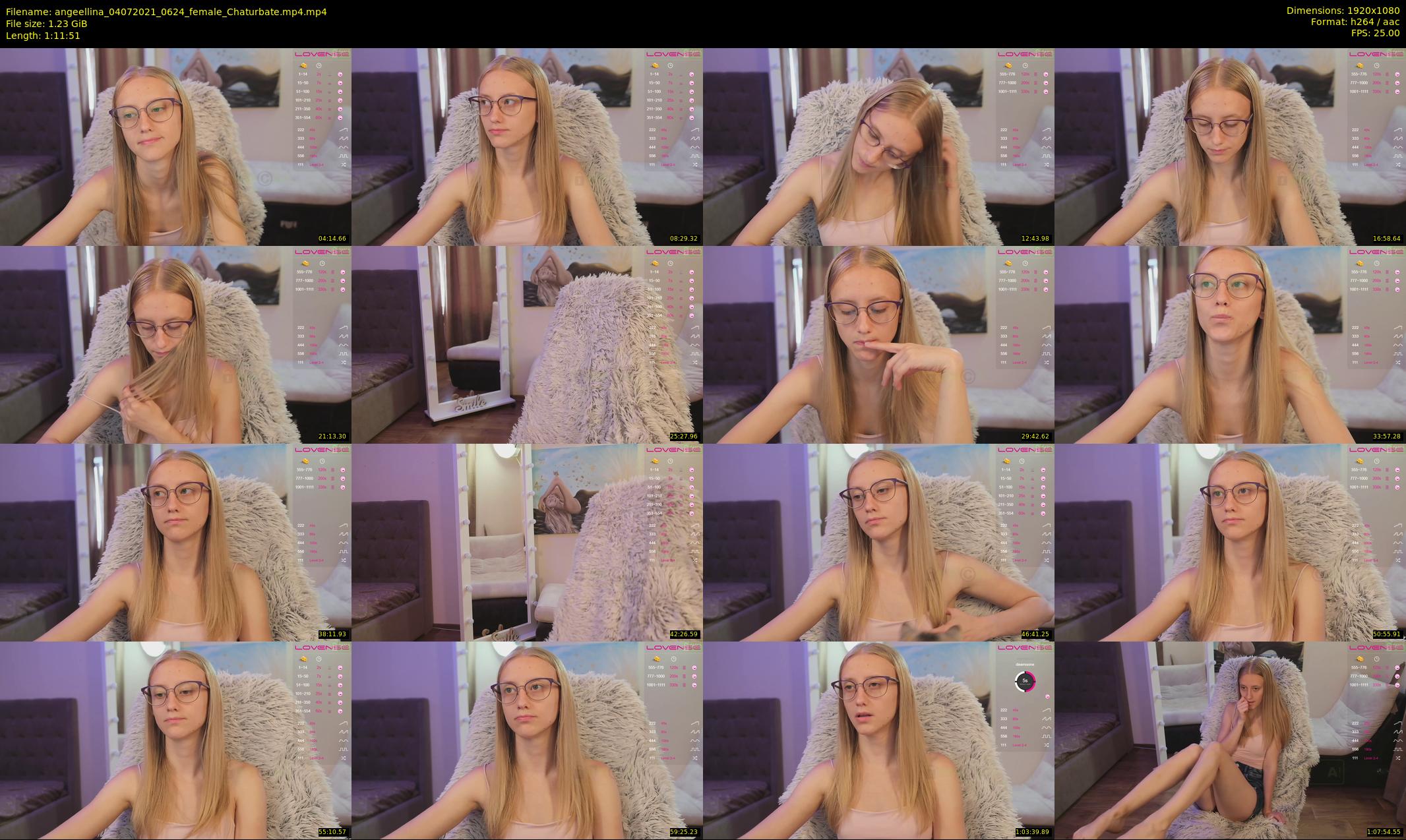 angeellina — 72 minute Chaturbate female cam show recording, 1080p, Jul 4, 2021